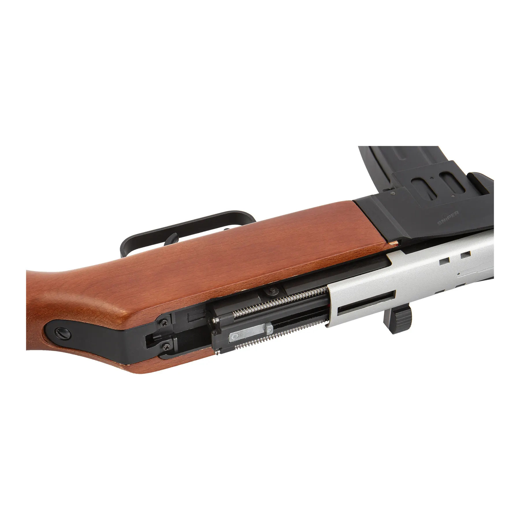 Snow Wolf PPSH 41 Real Wood, BlowBack,  < 0,5 Joule Softair Gewehr