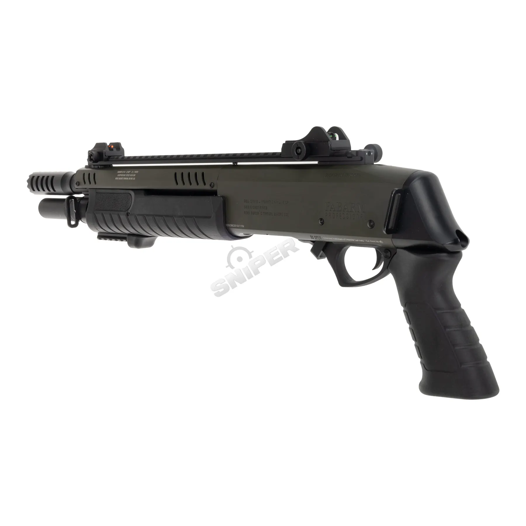Fabarm STF12 Short 11" Gas Pumpgun, Green