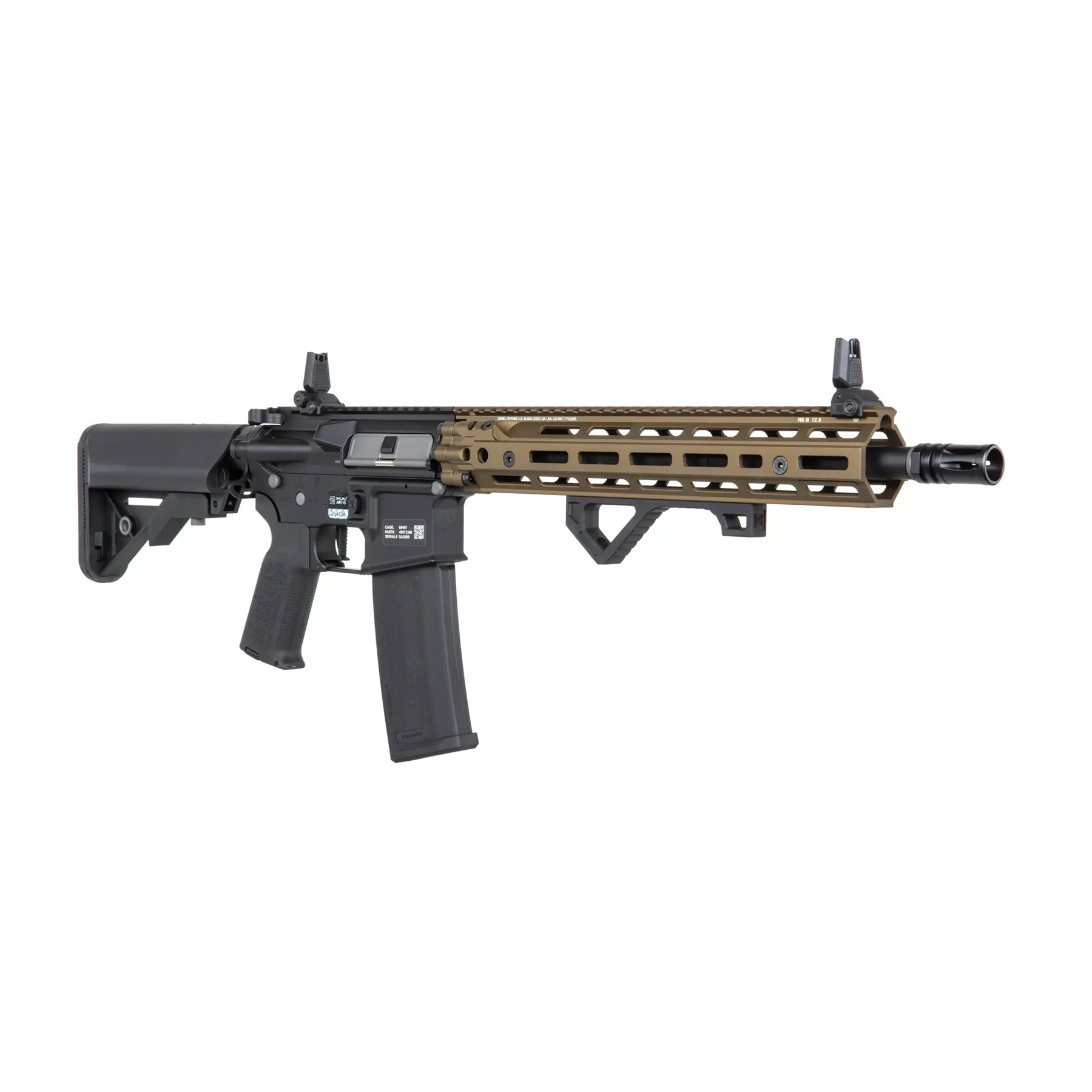 Specna Arms SA-P28 Prime Daniel Defense RIS III 12,5" w/ Aster ETU (S)AEG, Chaos Bronze