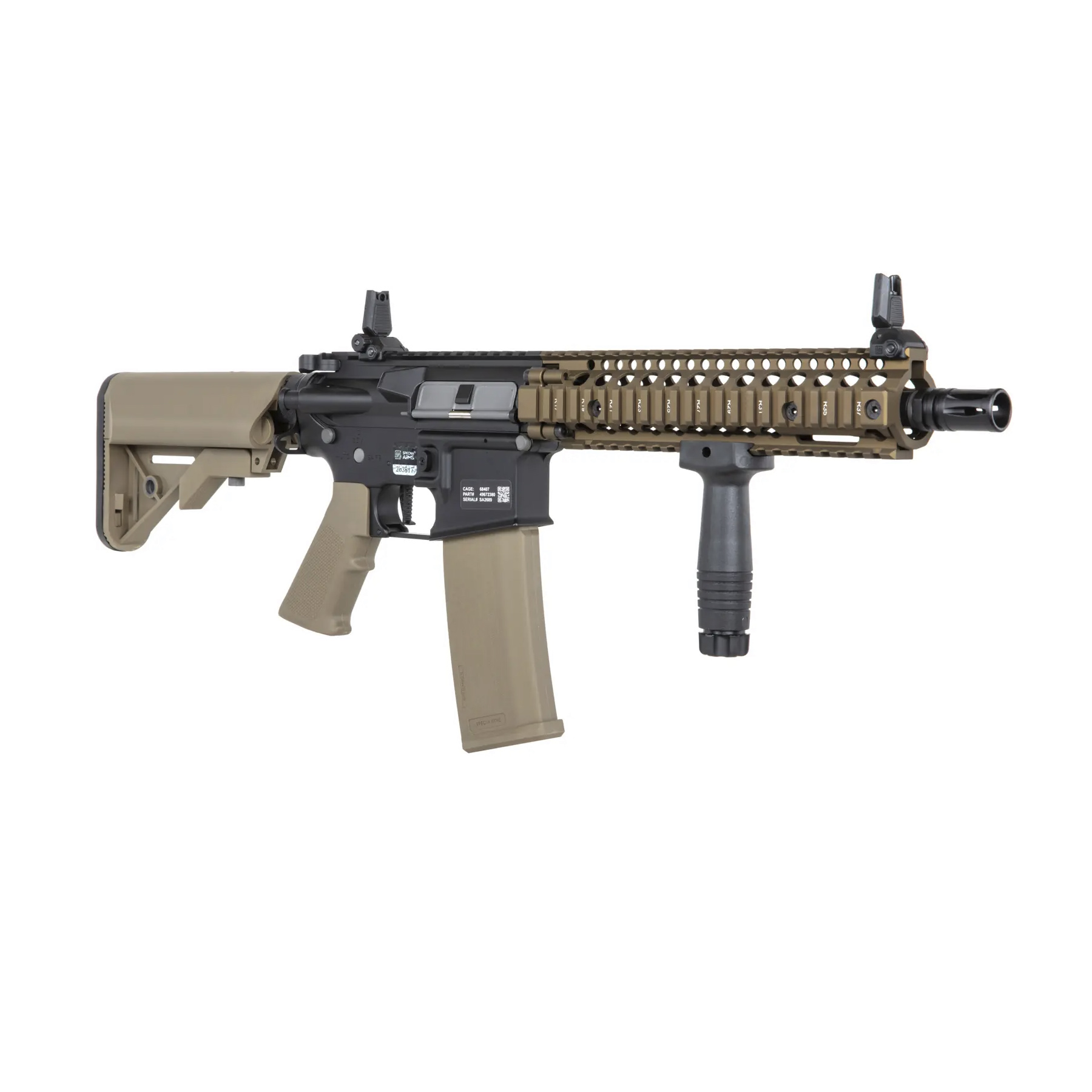 Specna Arms SA-P19 Prime Daniel Defense MK18 w/ Aster ETU (S)AEG, Chaos Bronze