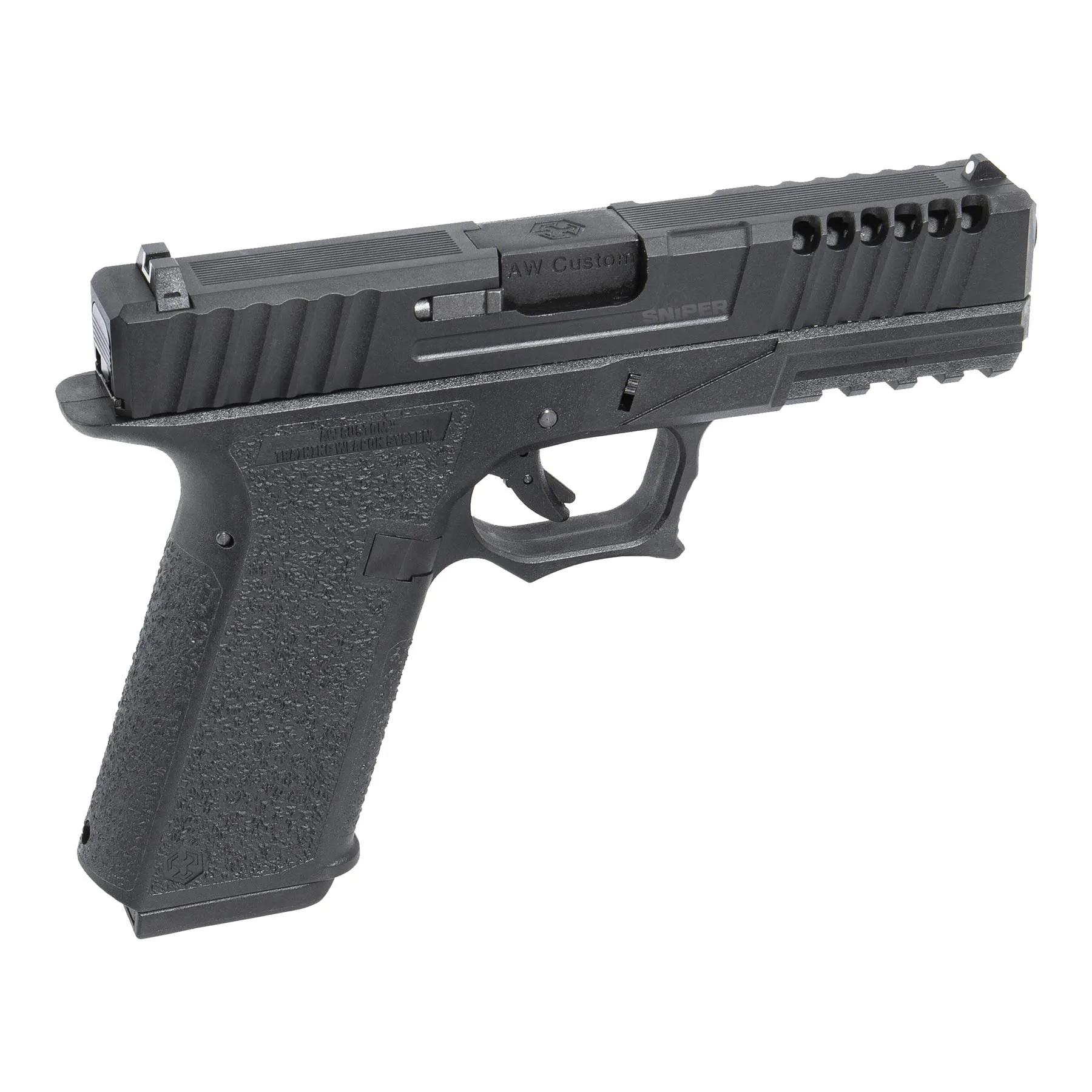 AW Custom VX7 Mod.1 GBB Softair Pistole, Black AW Custom VX7 Mod.1 GBB Softair Pistole, Black