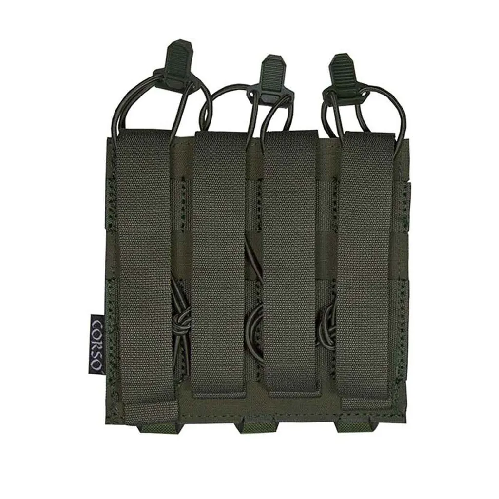 Corso Tactical Triple Mag-Pouch Dagger für MP5/MP7, Ranger Green