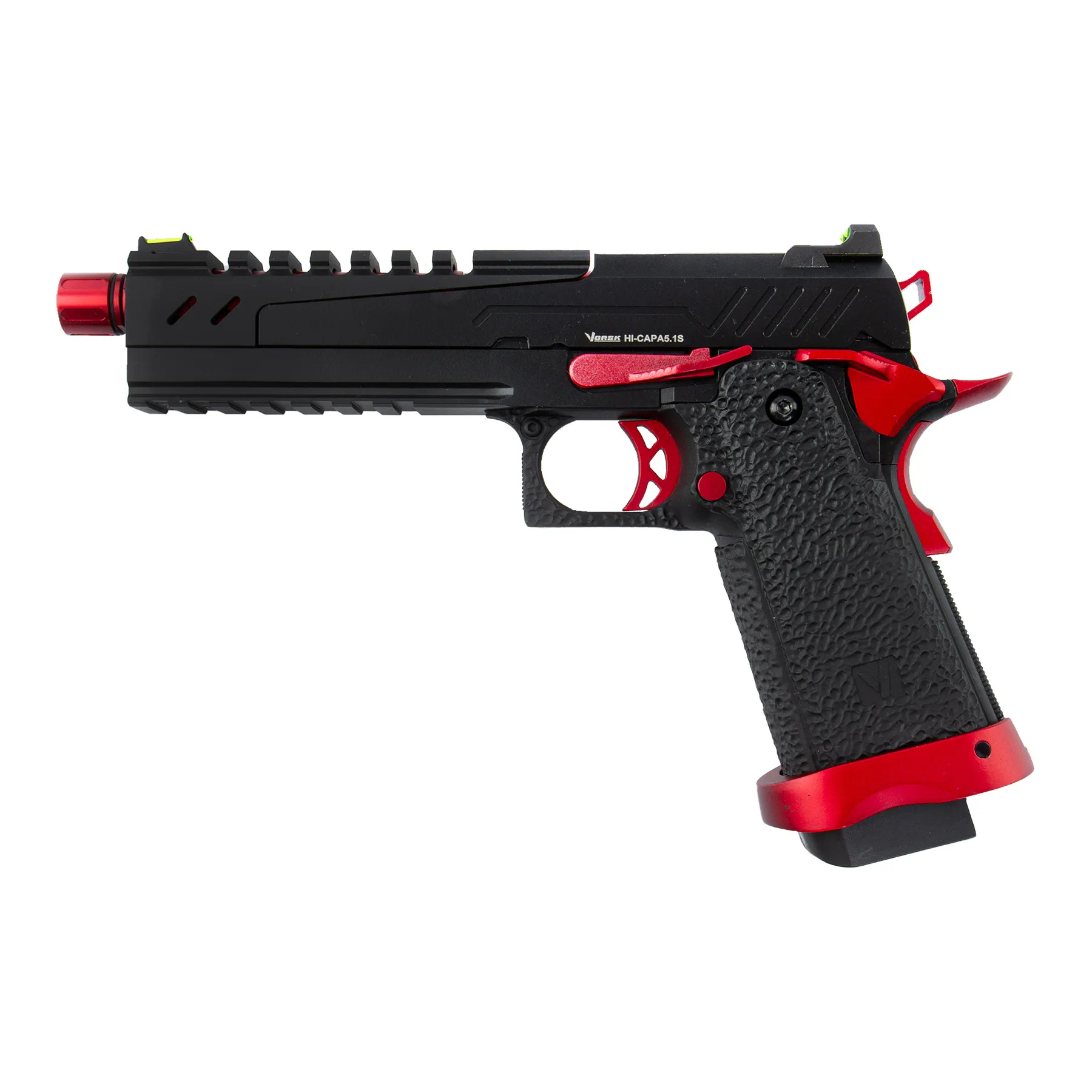 Vorsk Hi-Capa 5.1 Split Slide, Red/Black, GBB