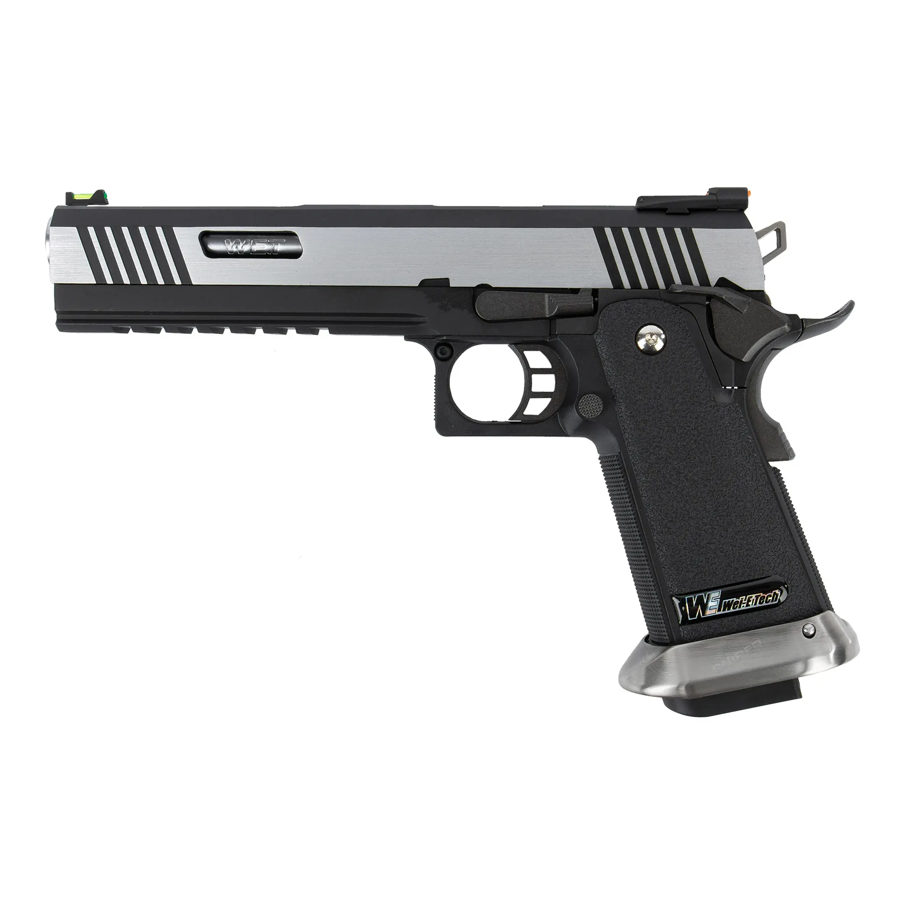 WE Hi-Capa 6 Silver Barrel Force Dualtone GBB Softair Pistole