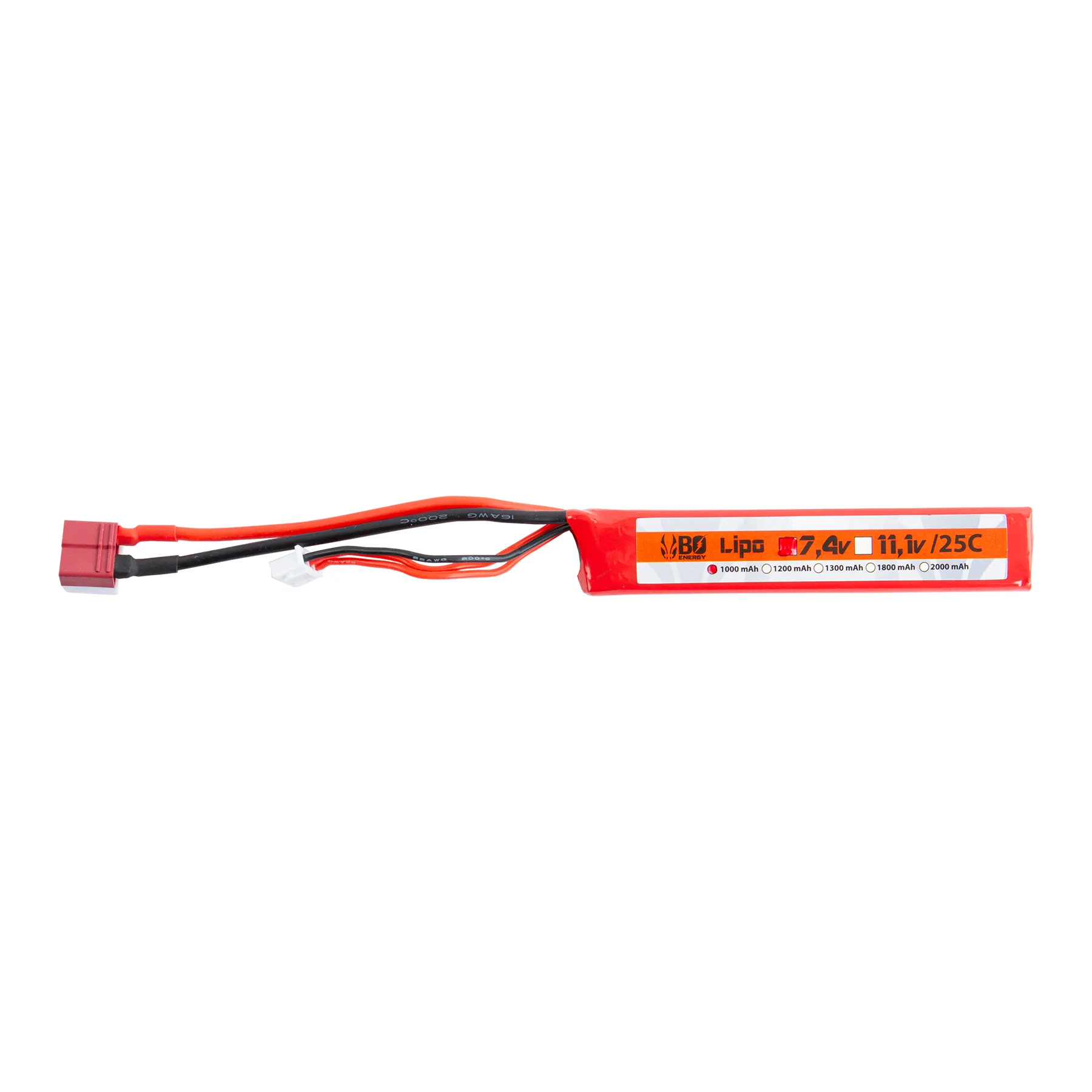 Deans 7,4V 1000mAh 25C LiPo Akku, 1 Stick Deans 7,4V 1000mAh 25C LiPo Akku, 1 Stick