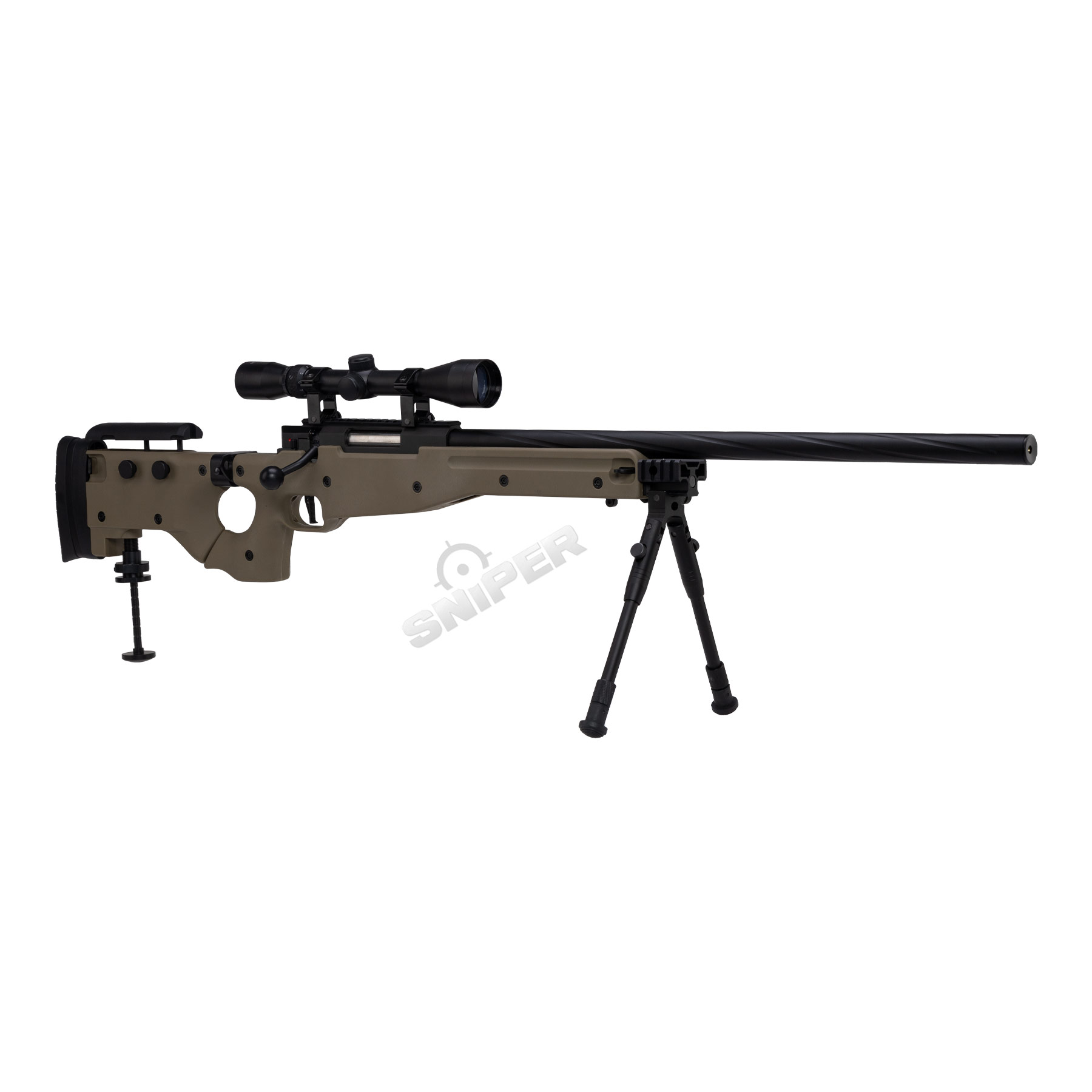 Specna Arms SA-S14 Scharfschützengewehr w/ Scope & Bipod, Tan