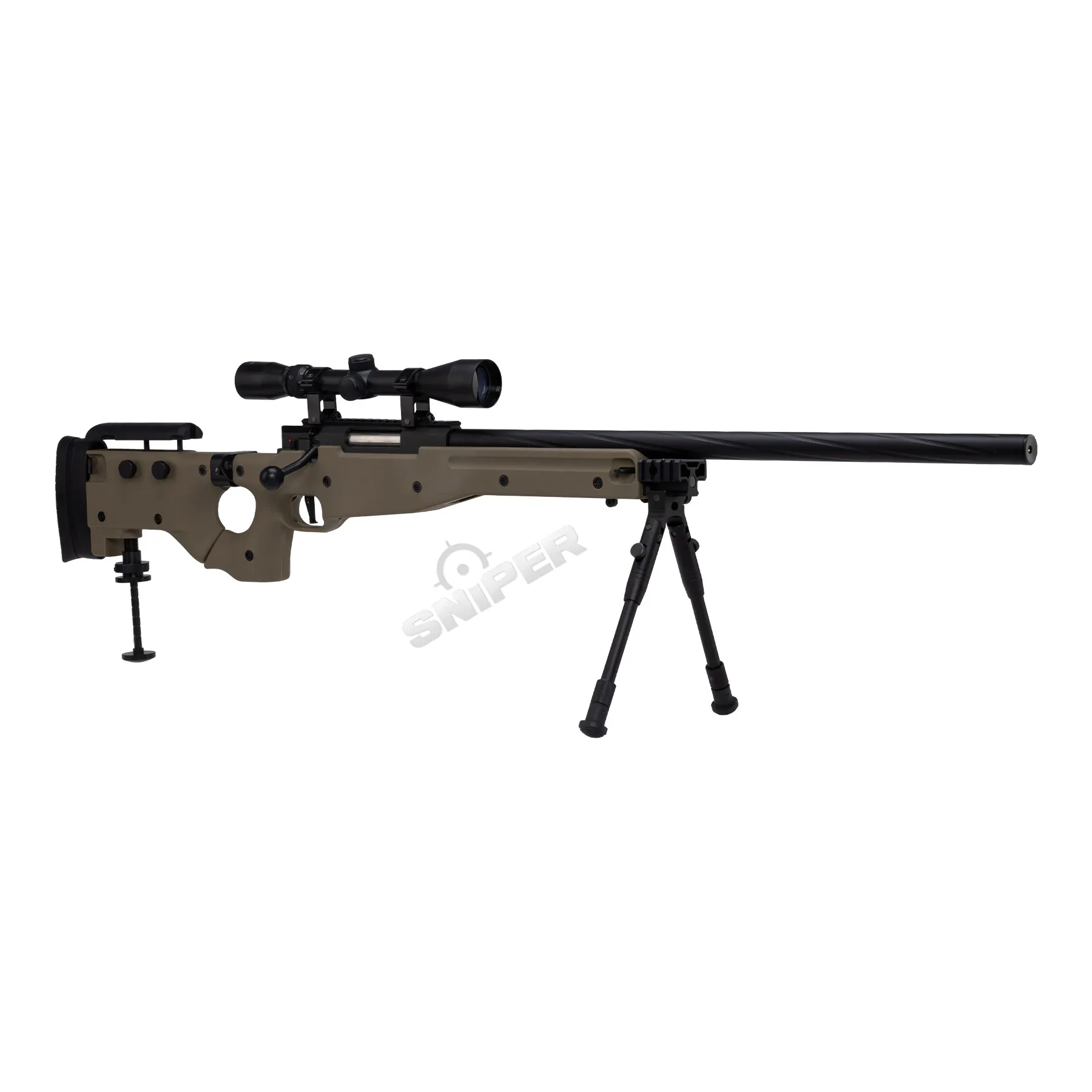 Specna Arms SA-S14 Scharfschützengewehr High-Power w/ Scope & Bipod, Tan Specna Arms SA-S14 Scharfschützengewehr w/ Scope & Bipod, Tan