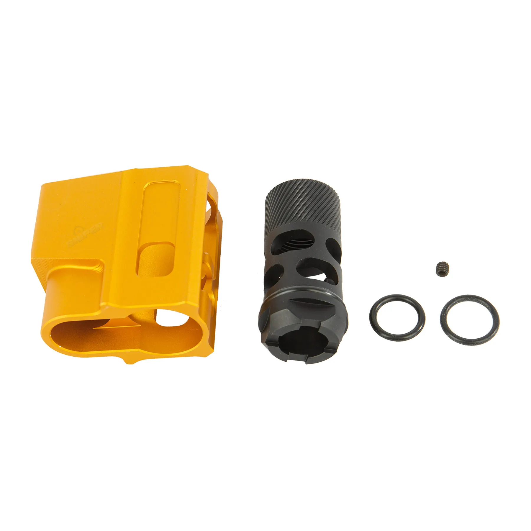 Alu Compensator, Gold & Black, 14mm Alu Compensator, Gold & Black, 14mm