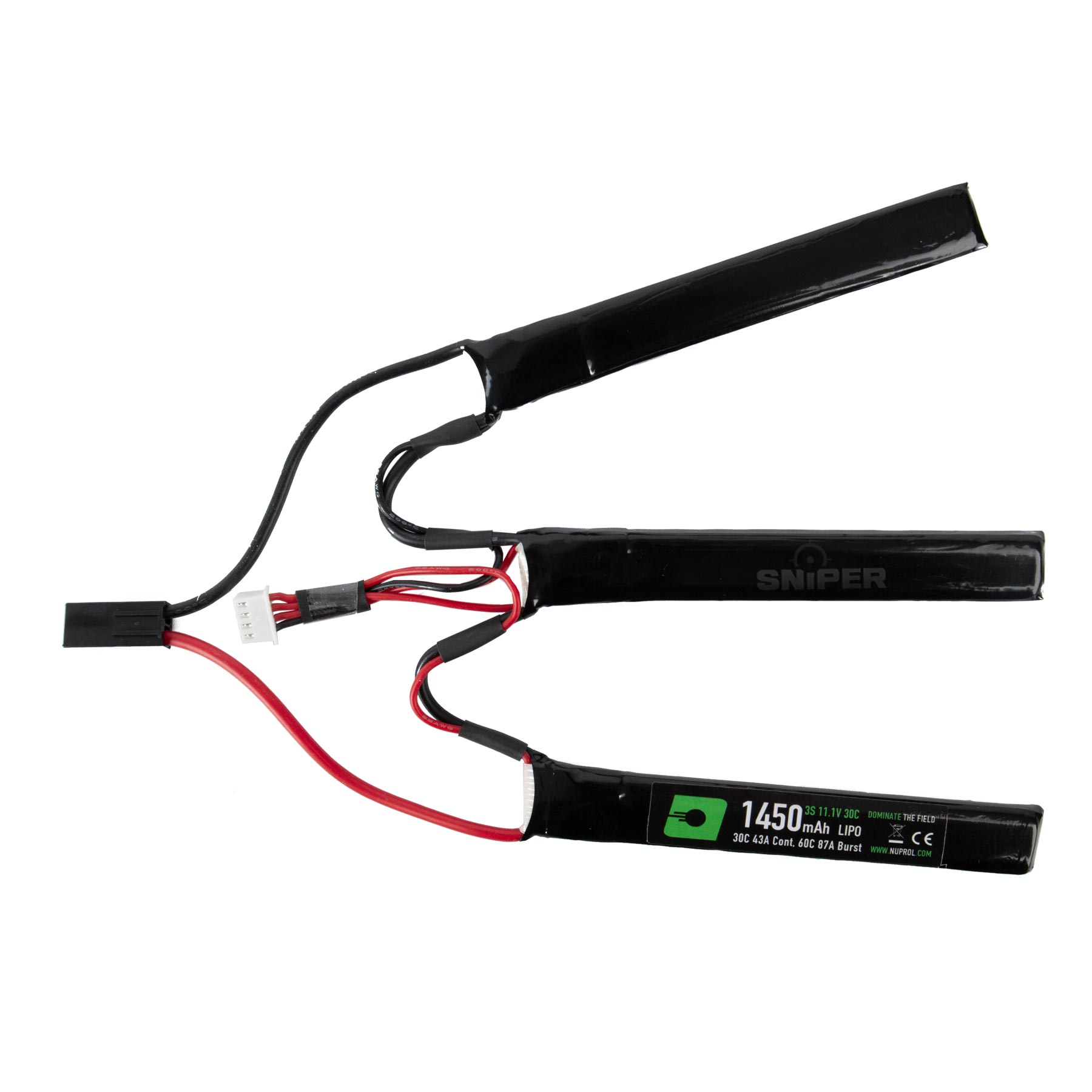 Tamiya 11,1V 1450mAh 30C LiPo Akku, 3 Sticks