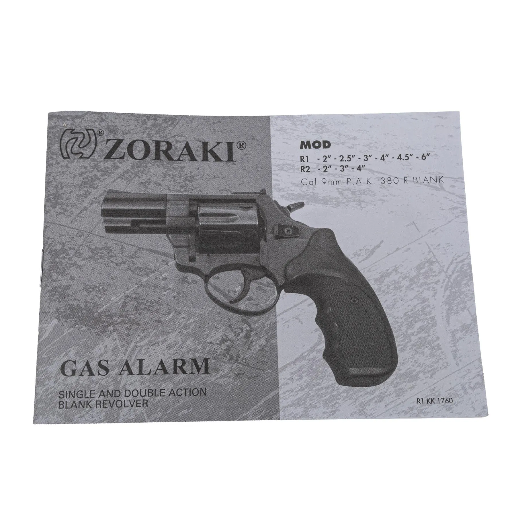 Zoraki R2 2" 9mm R.K. Schreckschussrevolver, Titan