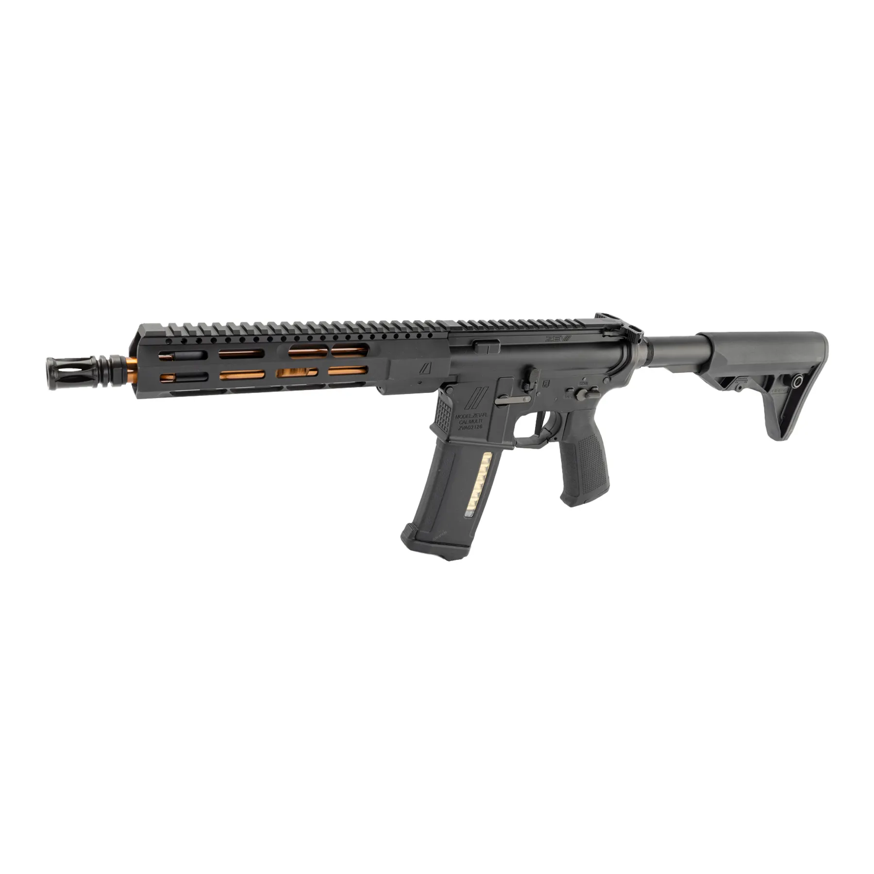 SAC x PTS ZEV Core Elite SBR 10,5" (S)AEG, Black SAC x PTS ZEV Core Elite SBR 10,5" (S)AEG, Black