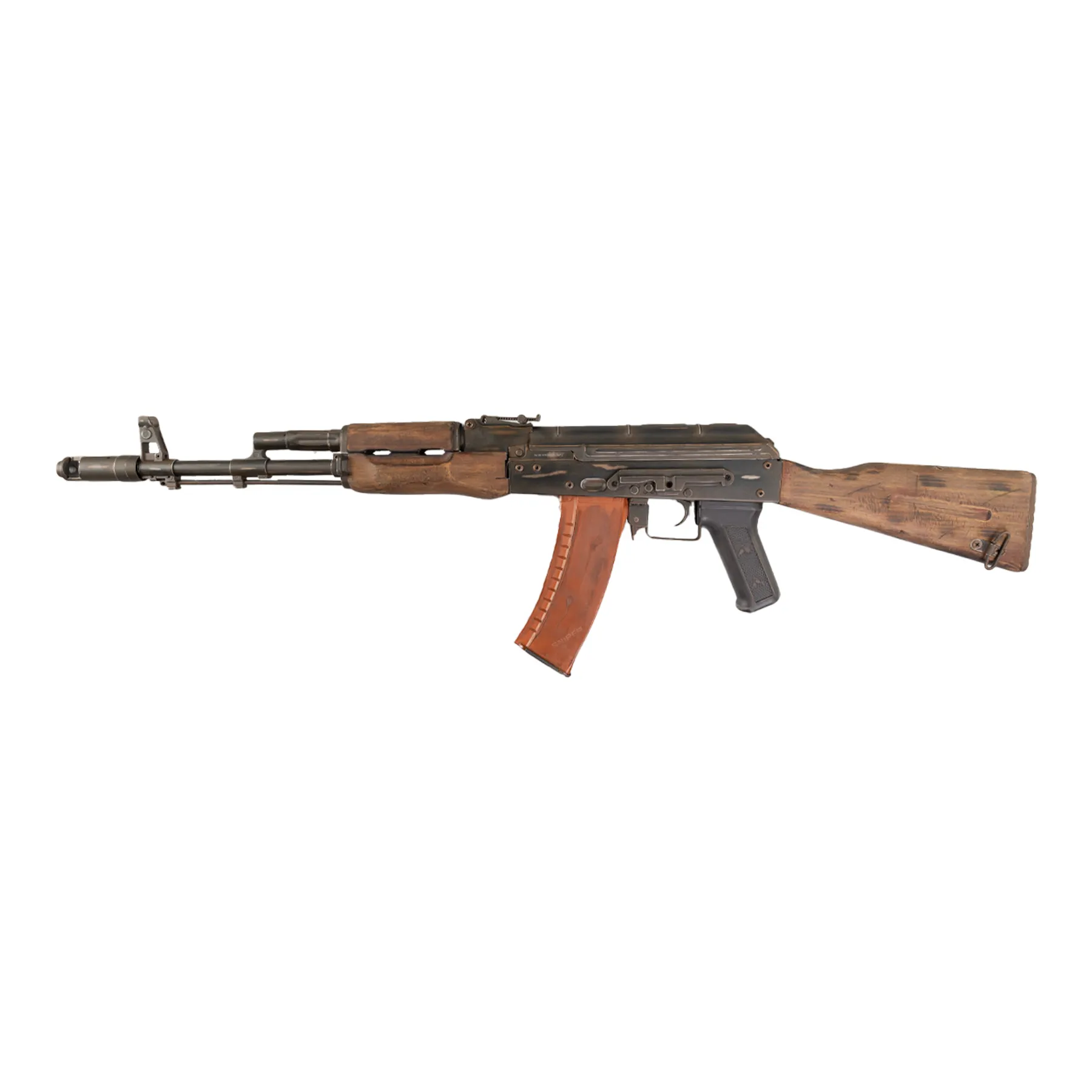 APS AK 74 Battle Worn Style (S)AEG, Real Wood