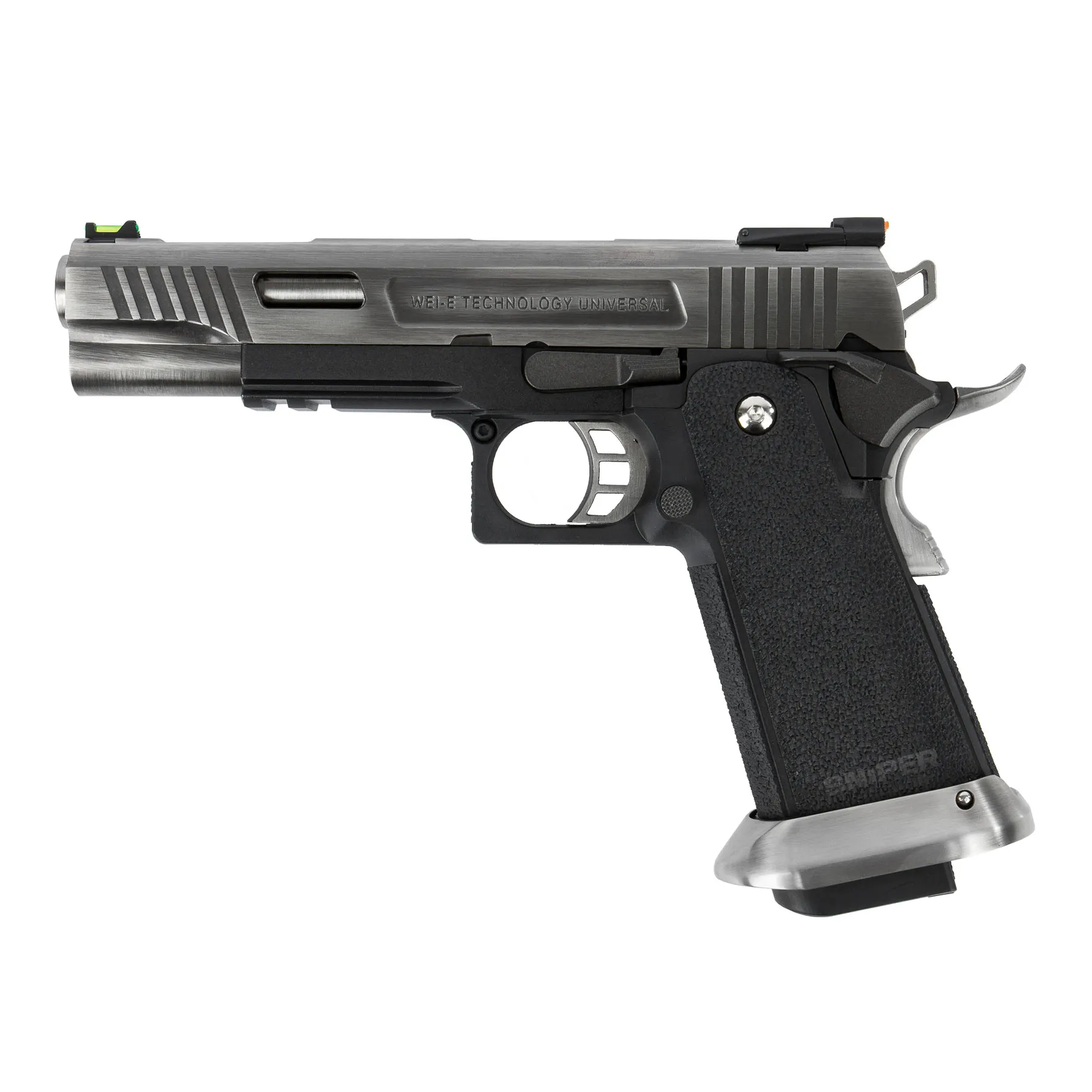 WE Hi-Capa 5.1 Force Full Metal Silver GBB Softair Pistole