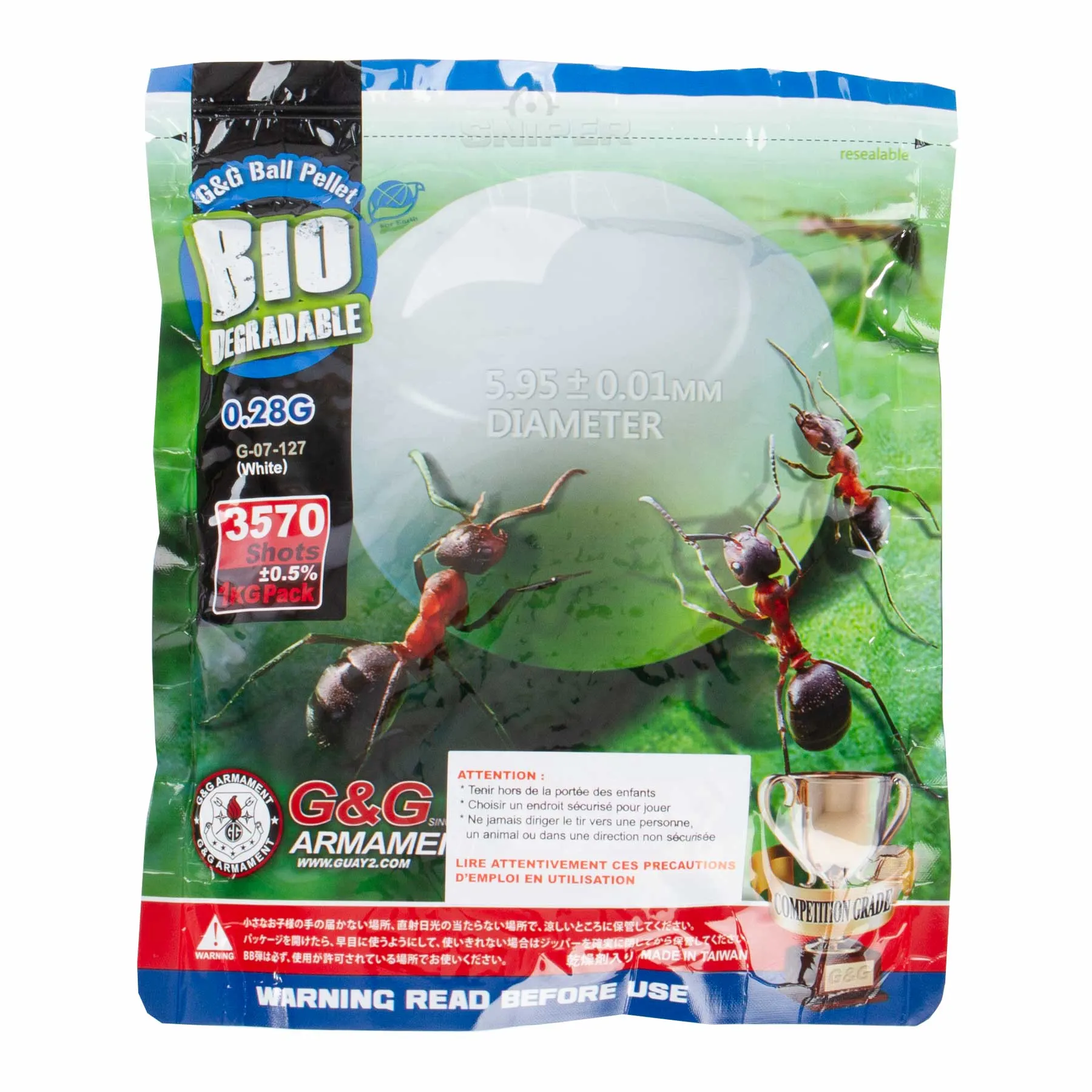 0,28gr Bio BBs, 3570er Beutel 0,28gr Bio BBs, 3570er Beutel