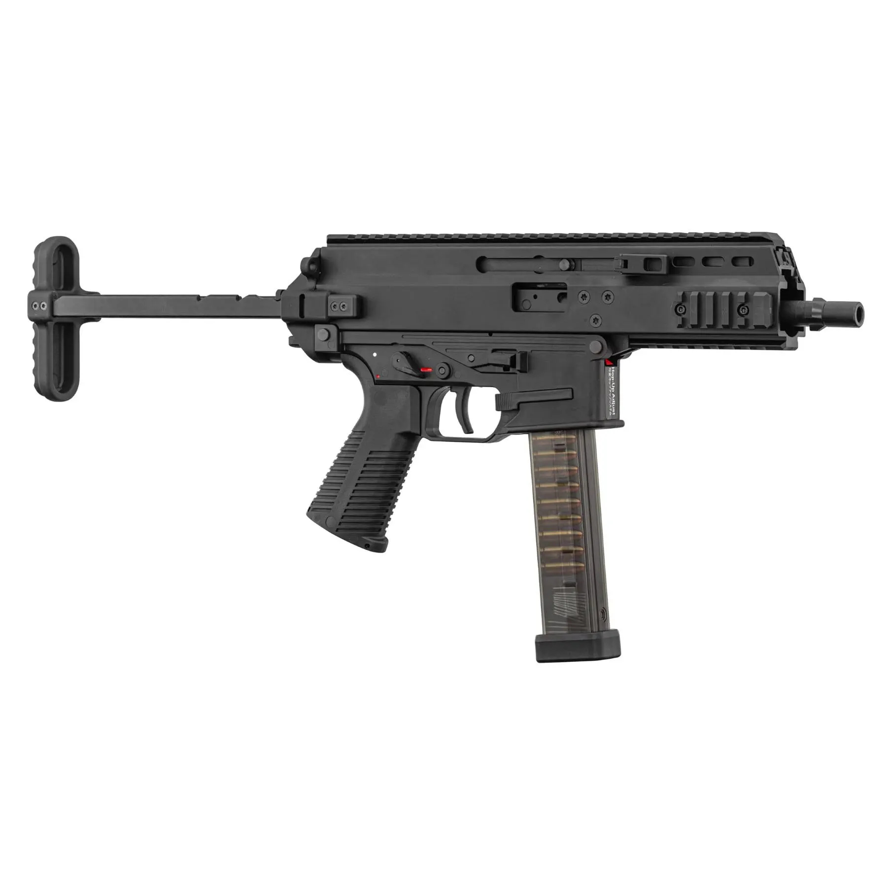 Maruyama SCW-9 Pro Double Mag Submachine GBB Gun, Black