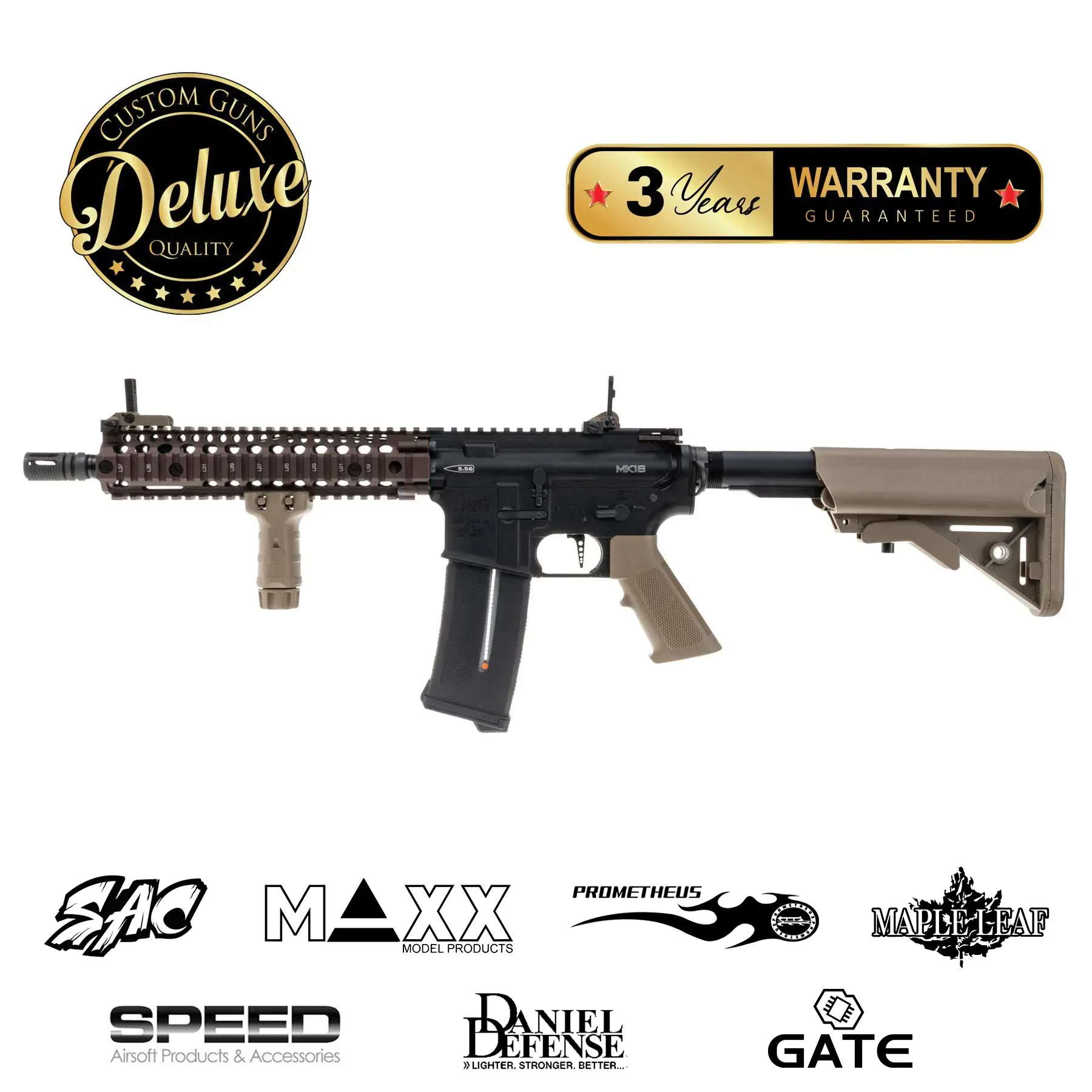 SAC Custom Daniel Defense MK18, new Gen 2026 Dualtone, (S)AEG