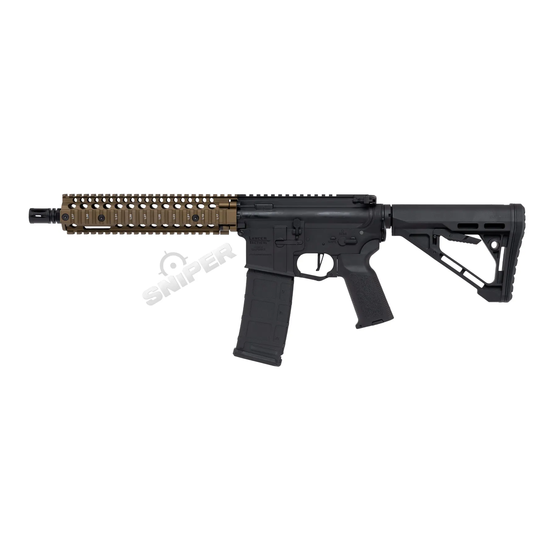 Einsteiger Set #1 - Lancer MK18 Gen3 New Version w/ ETU Full Metal (S)AEG, Black/Bronze