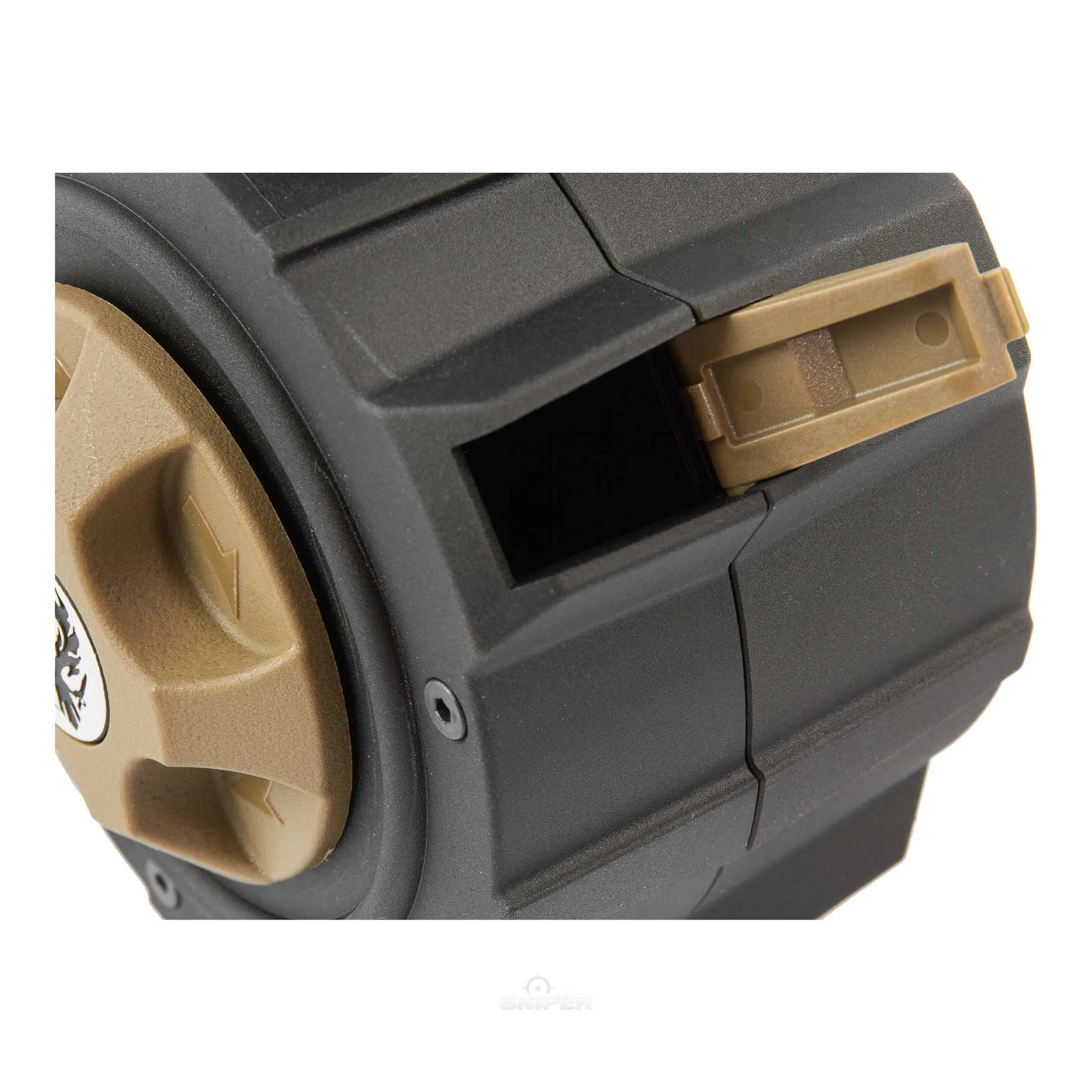 Drum Mag für G17 Models GBB 200rds, black Drum Mag für G17 Models GBB 200rds, black