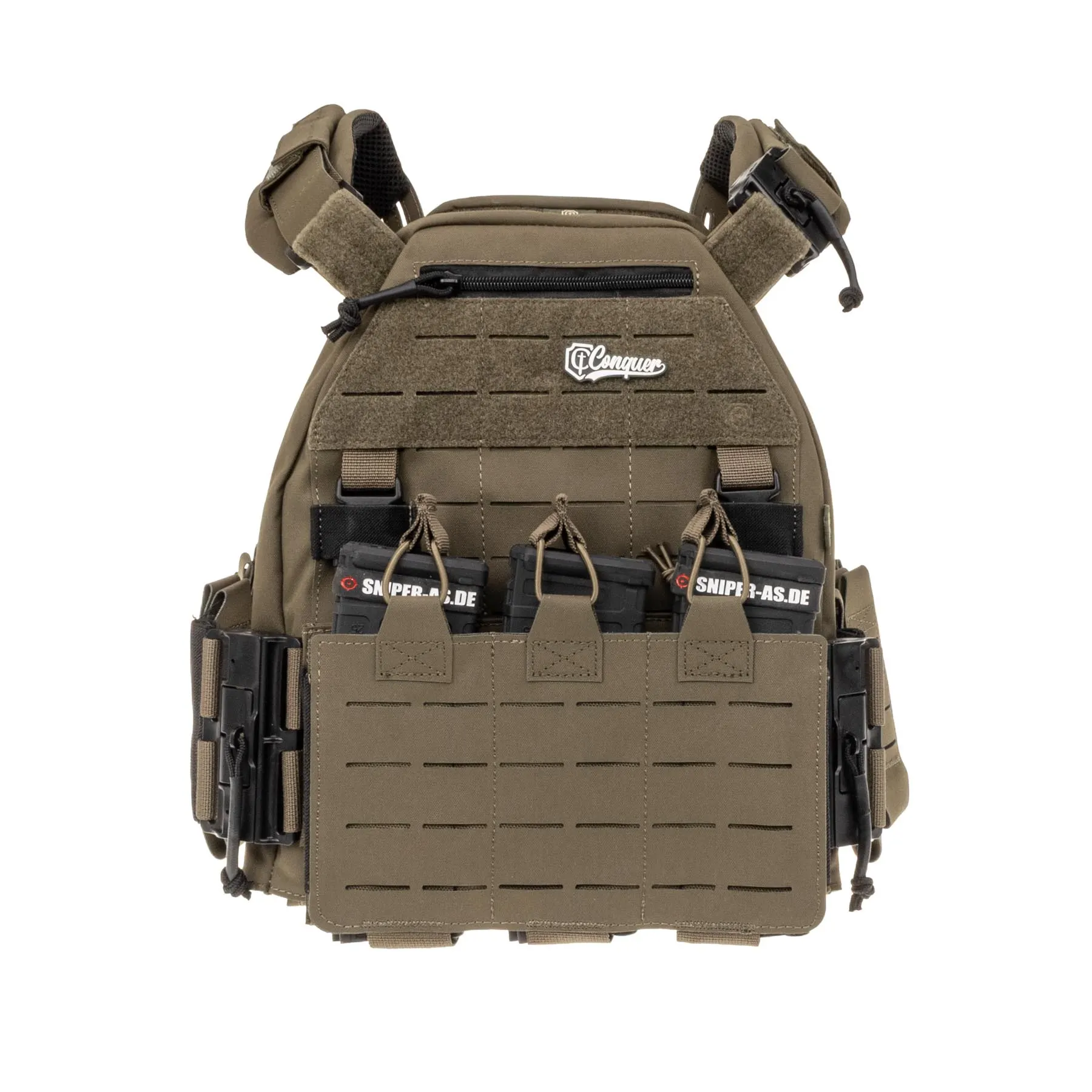 Conquer MQR Vest Plattenträger, Ranger Green