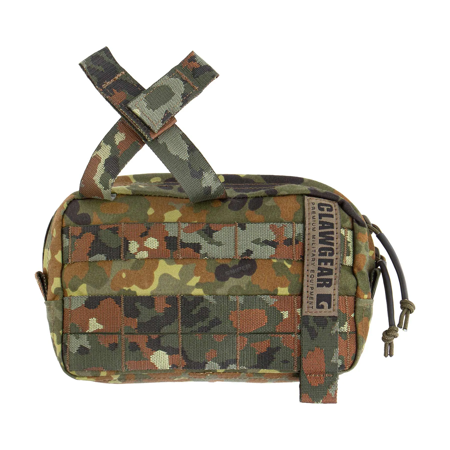 Medium Horizontal Utility Pouch Zipped Core, Flecktarn
