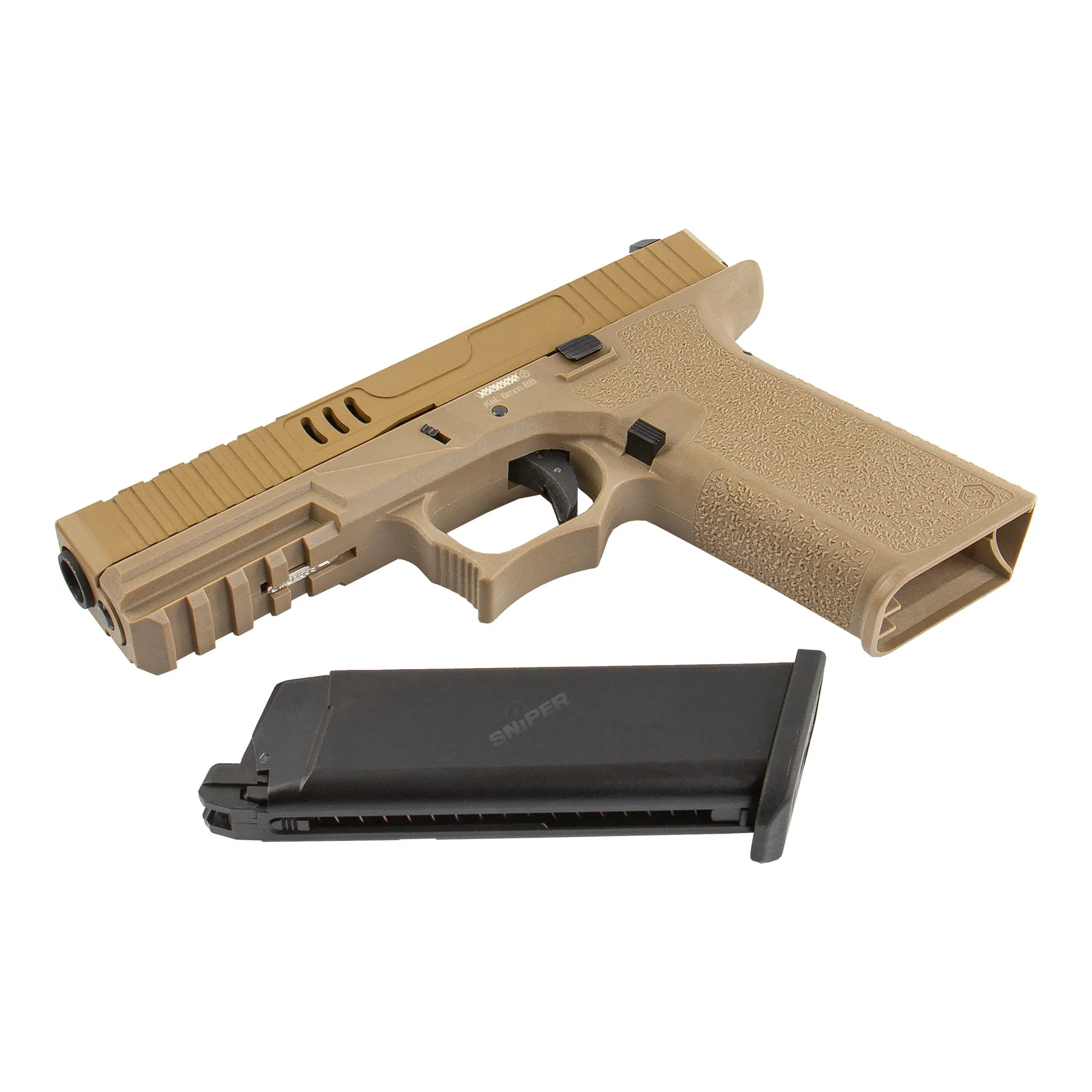 SAC Custom VX7 Mod.2 GBB Softair Pistole, FDE