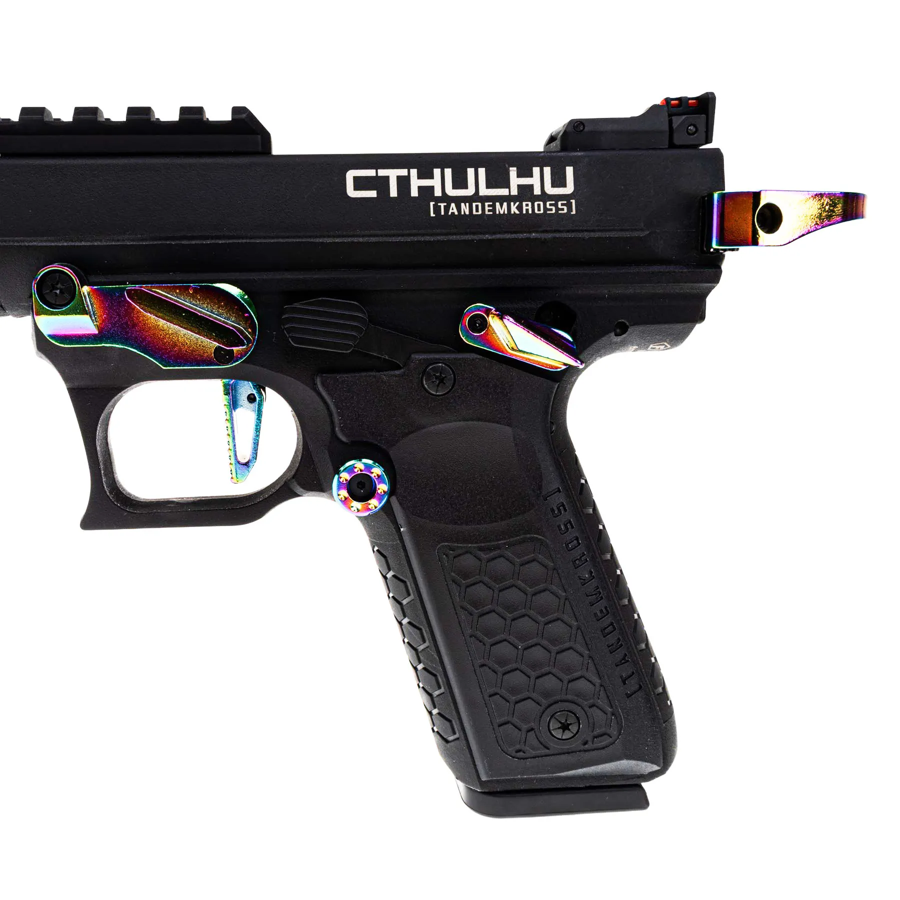 Lancer Tandemkross Cthulhu GBB Softair Pistole, Black/Rainbow