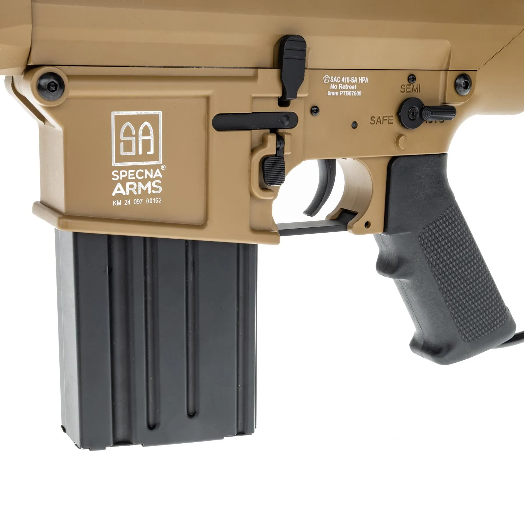 Prep My Airsoft - SAC x Wolverine SA-E35 DMR Rifle HPA, Tan