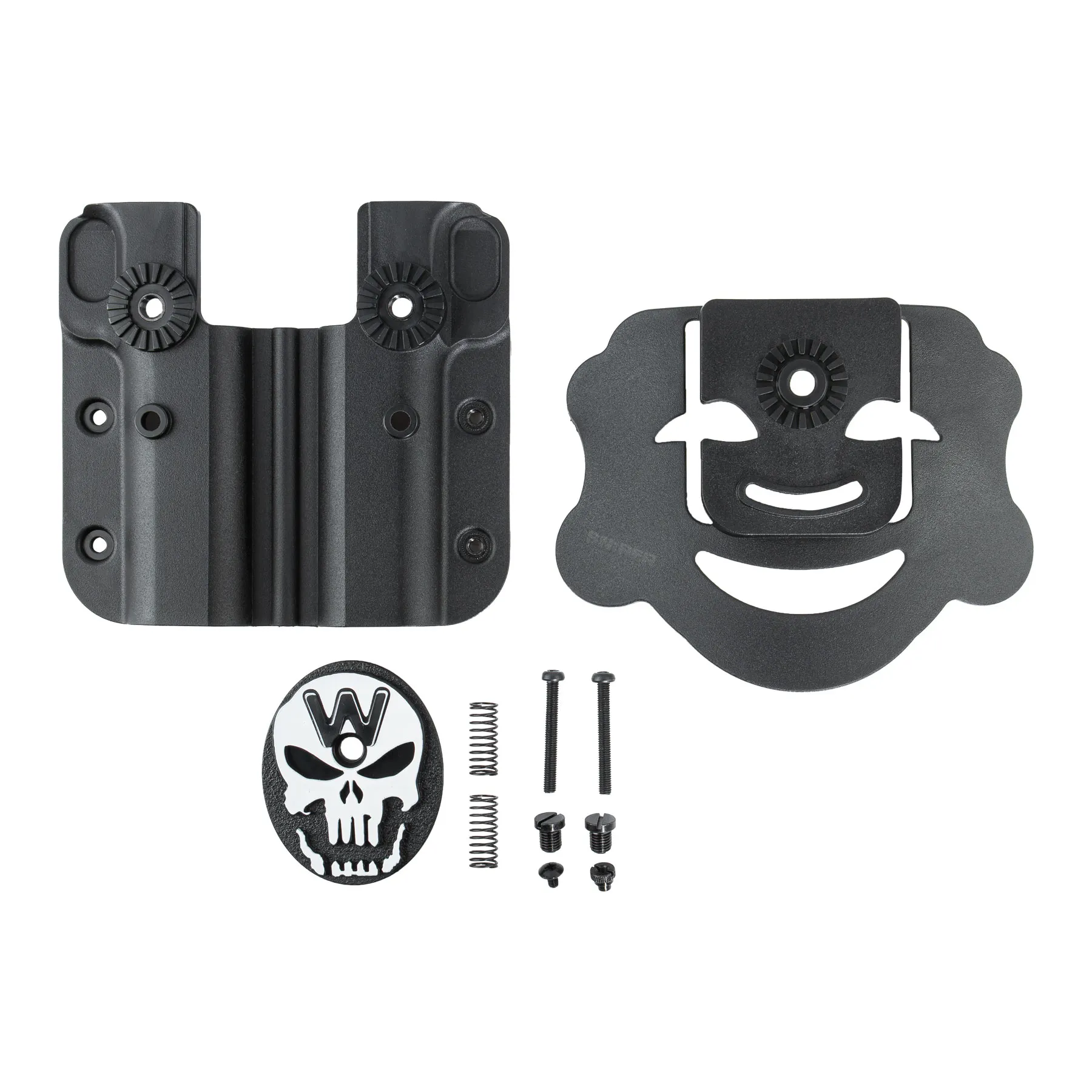 WE 1911 Double Barrel Formholster Skull, Black