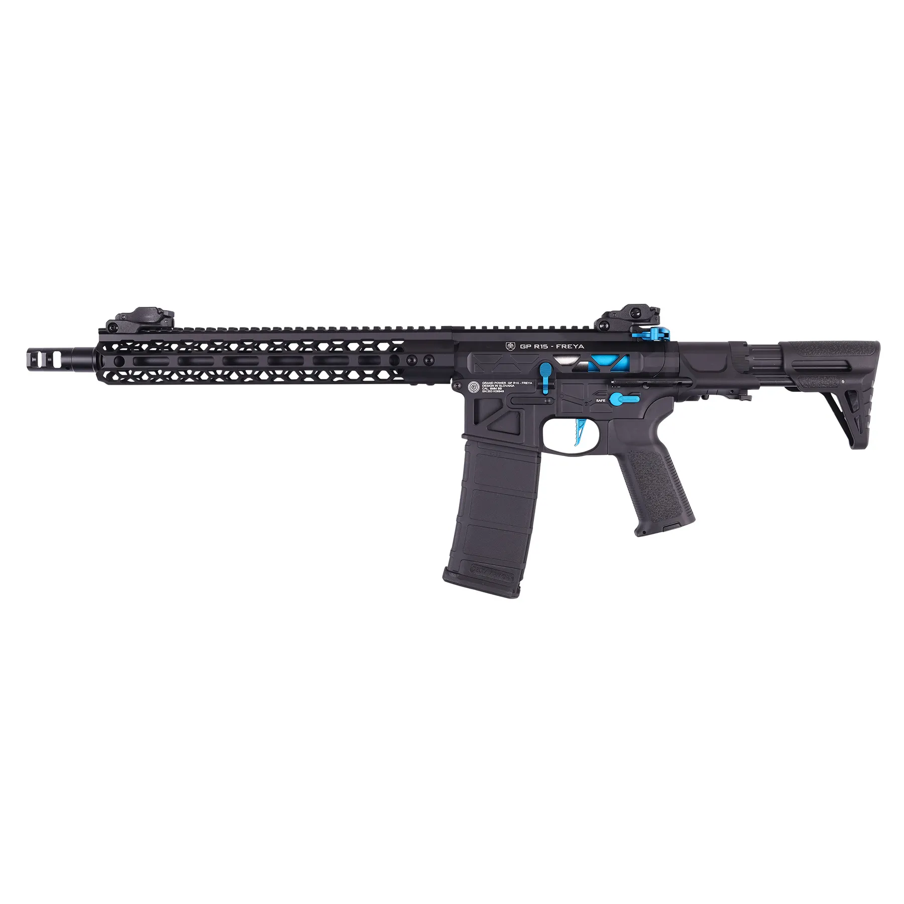 Delta Armory FREYA Skeleton PDW Gen.2 12,5", Black/Blue