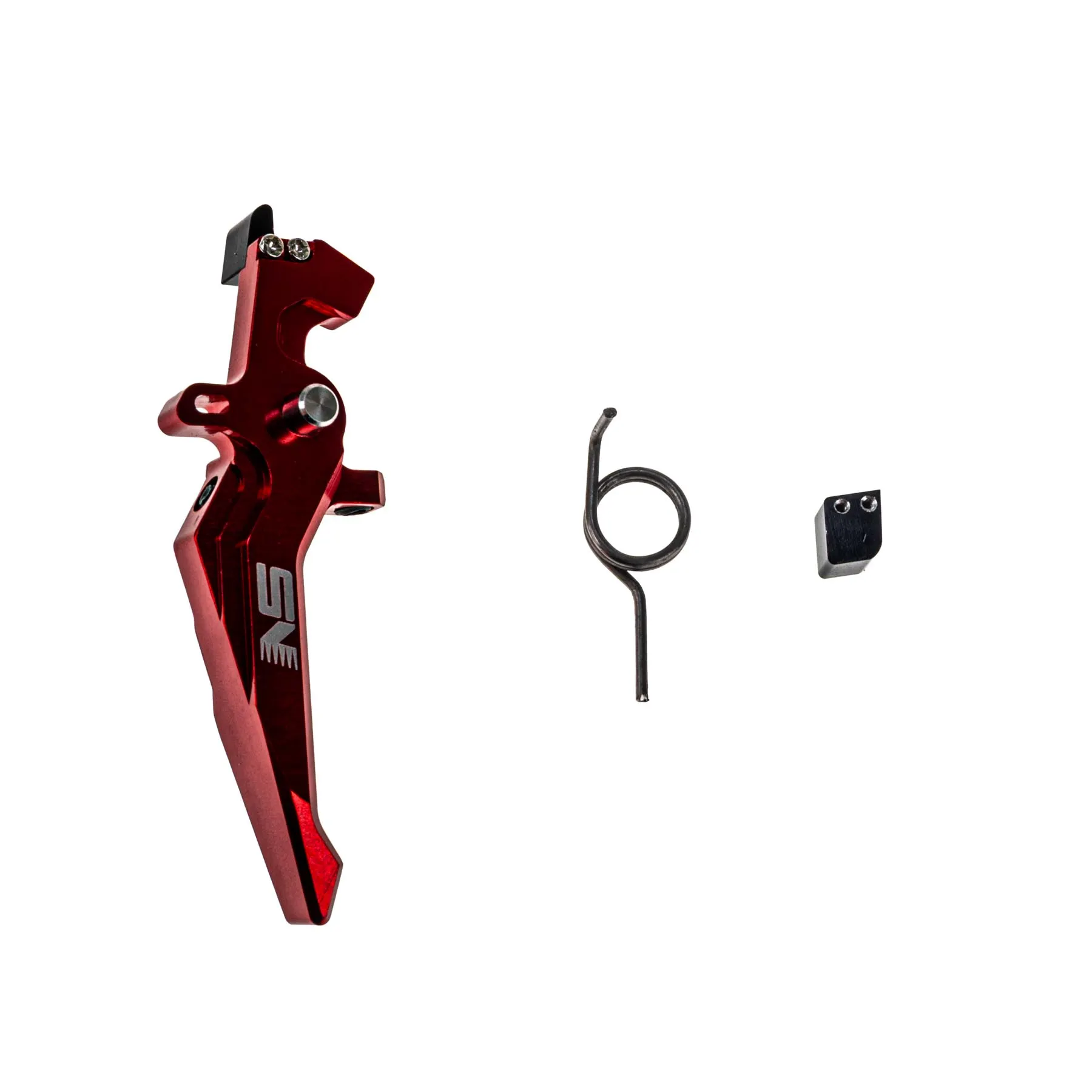 CNC Aluminum Adjustable Trigger Style B, Red