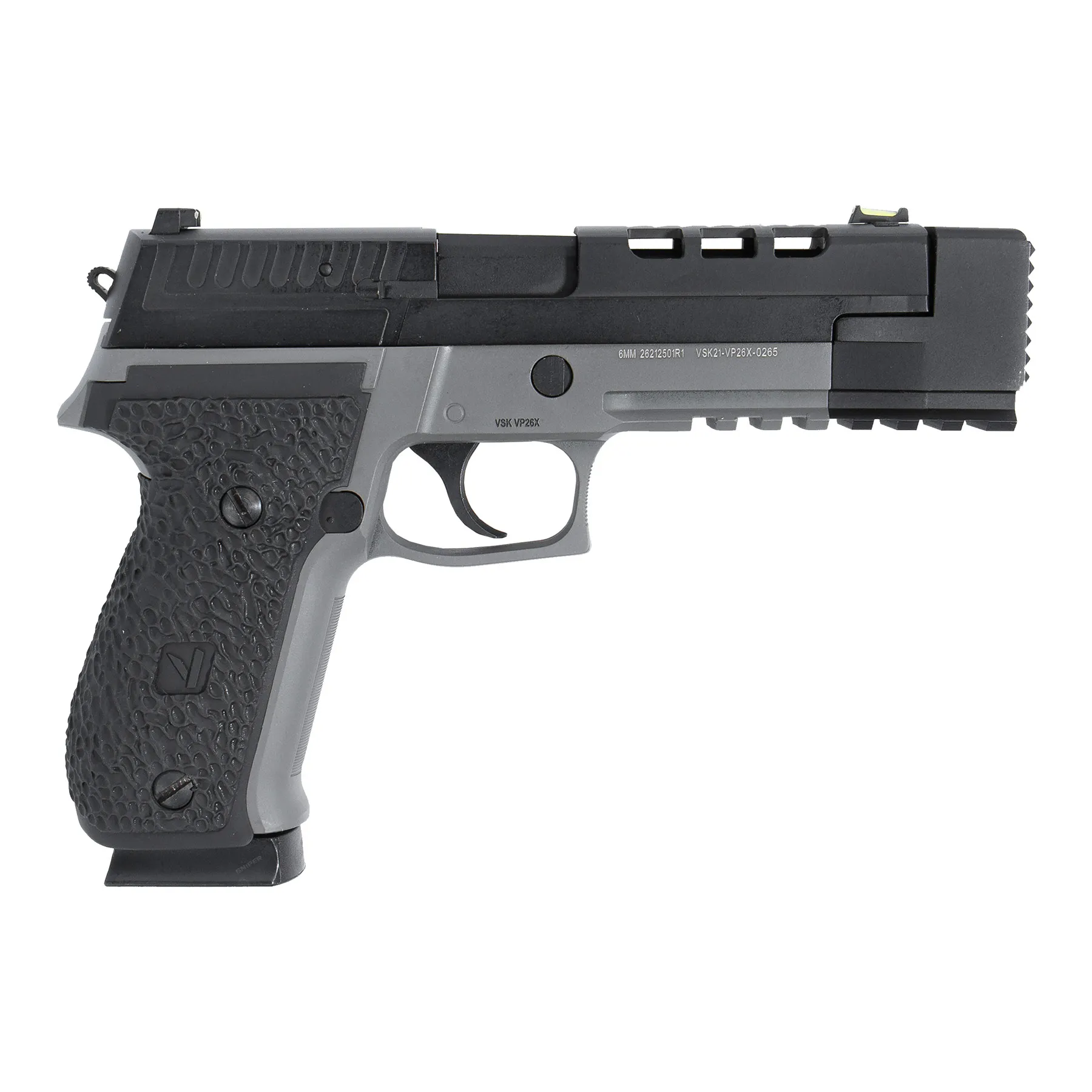 Vorsk VP-26X Softair Pistole GBB, Grey Frame