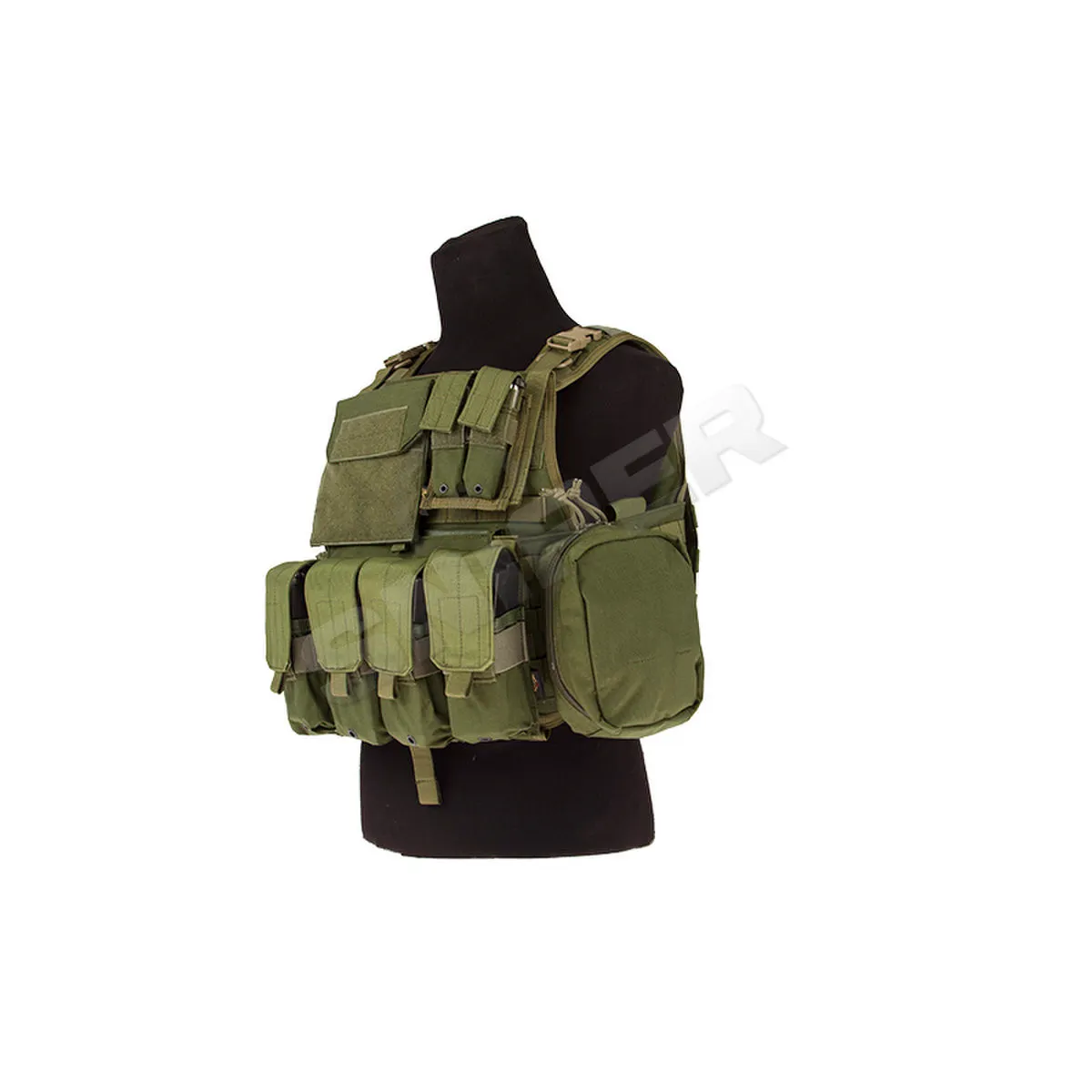 MOLLE Plate Carrier with Pouch Set, OD Green