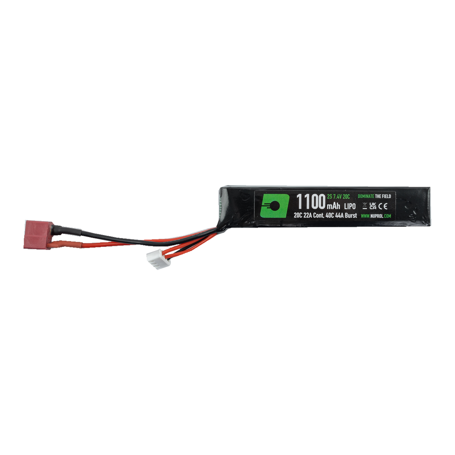 Deans 7,4V 1100mAh 20C LiPo Akku, 1 Stick