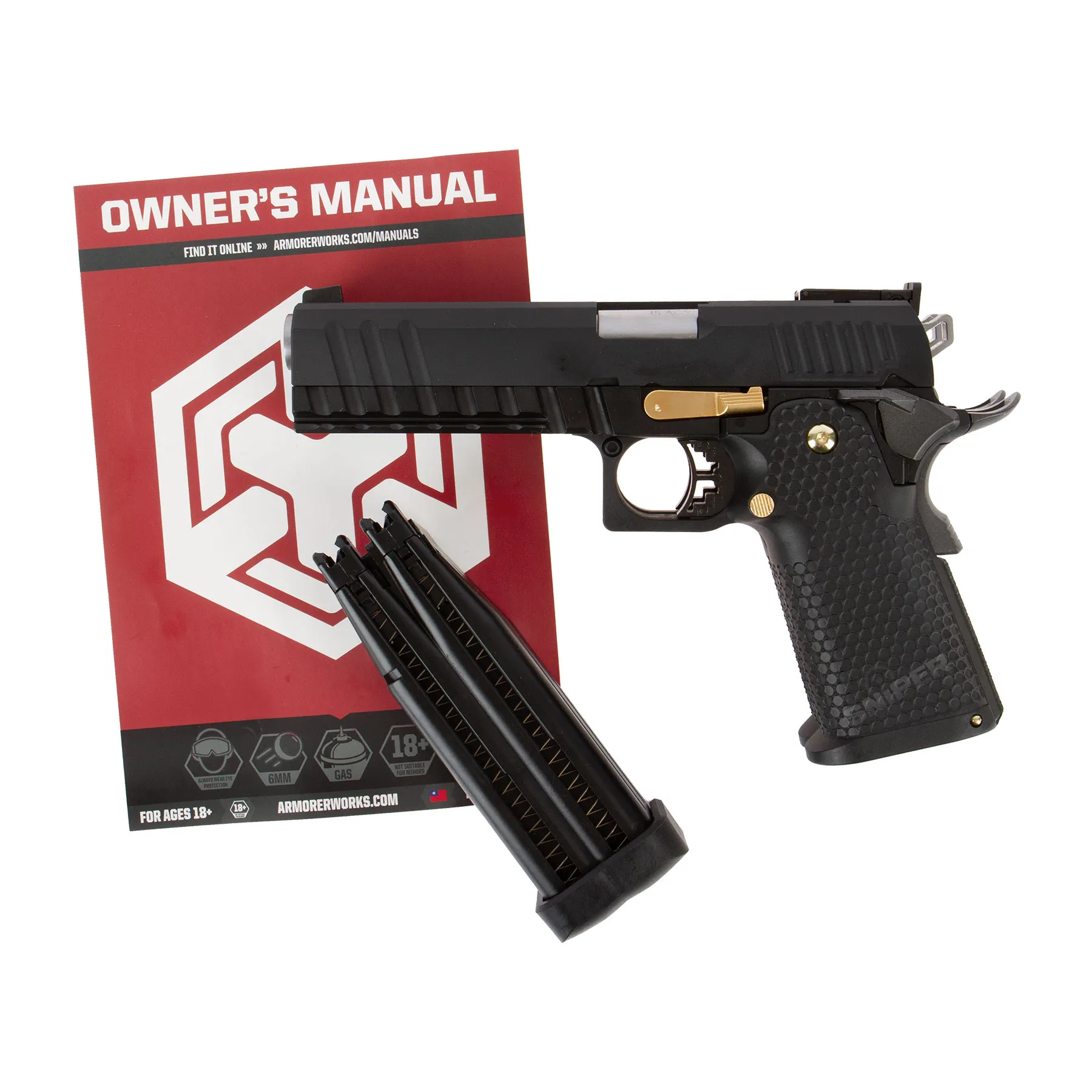 AW Custom HX2102 Hi-Capa 5.1 Double Barrel GBB AW Custom HX2102 Hi-Capa 5.1 Double Barrel GBB