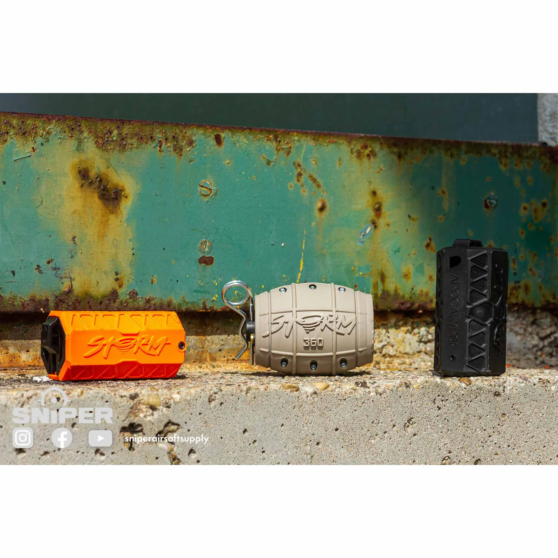 ASG 360° Storm Apocalypse Handgrenade, Black ASG 360° Storm Apocalypse Handgrenade, Black