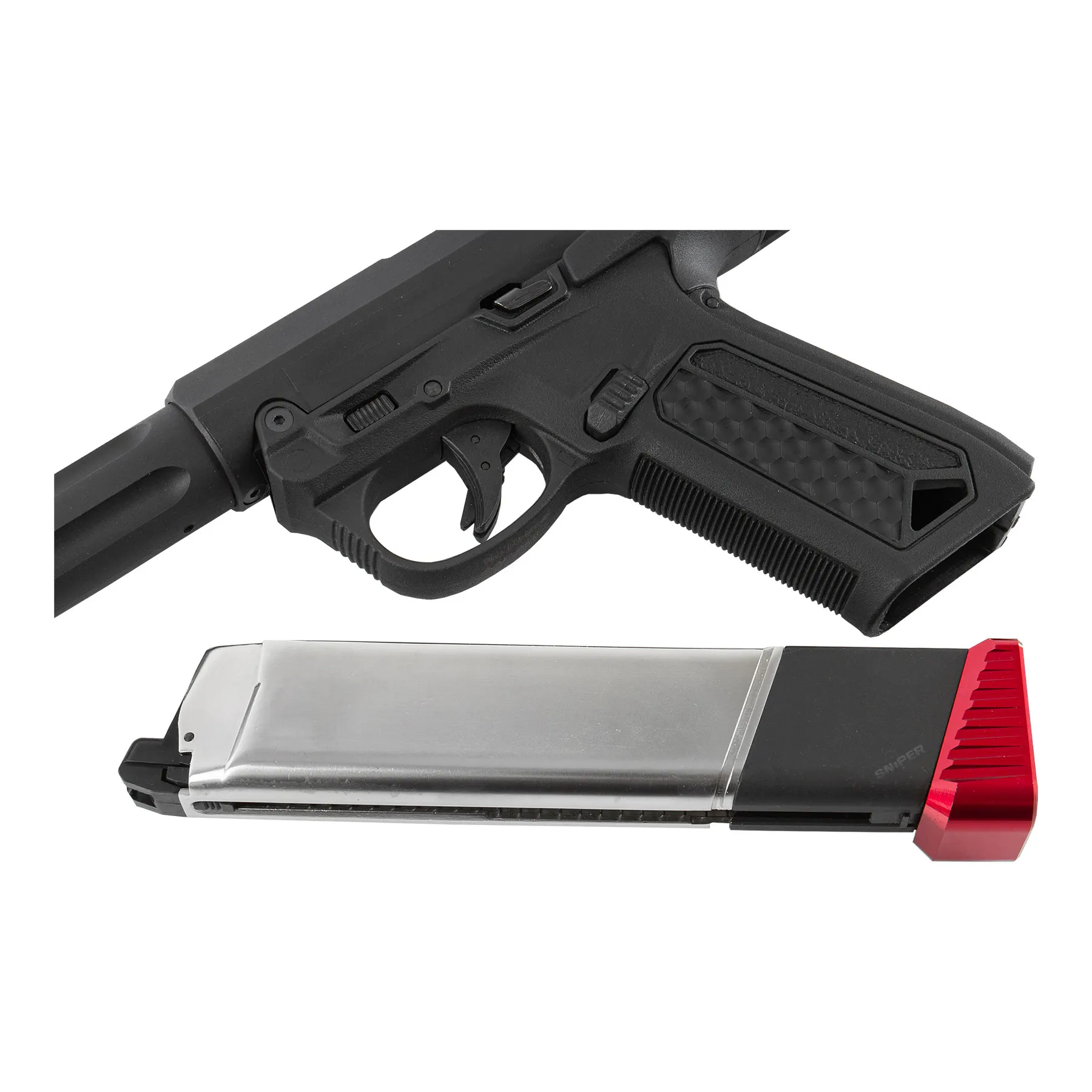 Prep my Airsoft - AAP-01 Assassin, Black & Red Prep my Airsoft - AAP-01 Assassin, Black & Red
