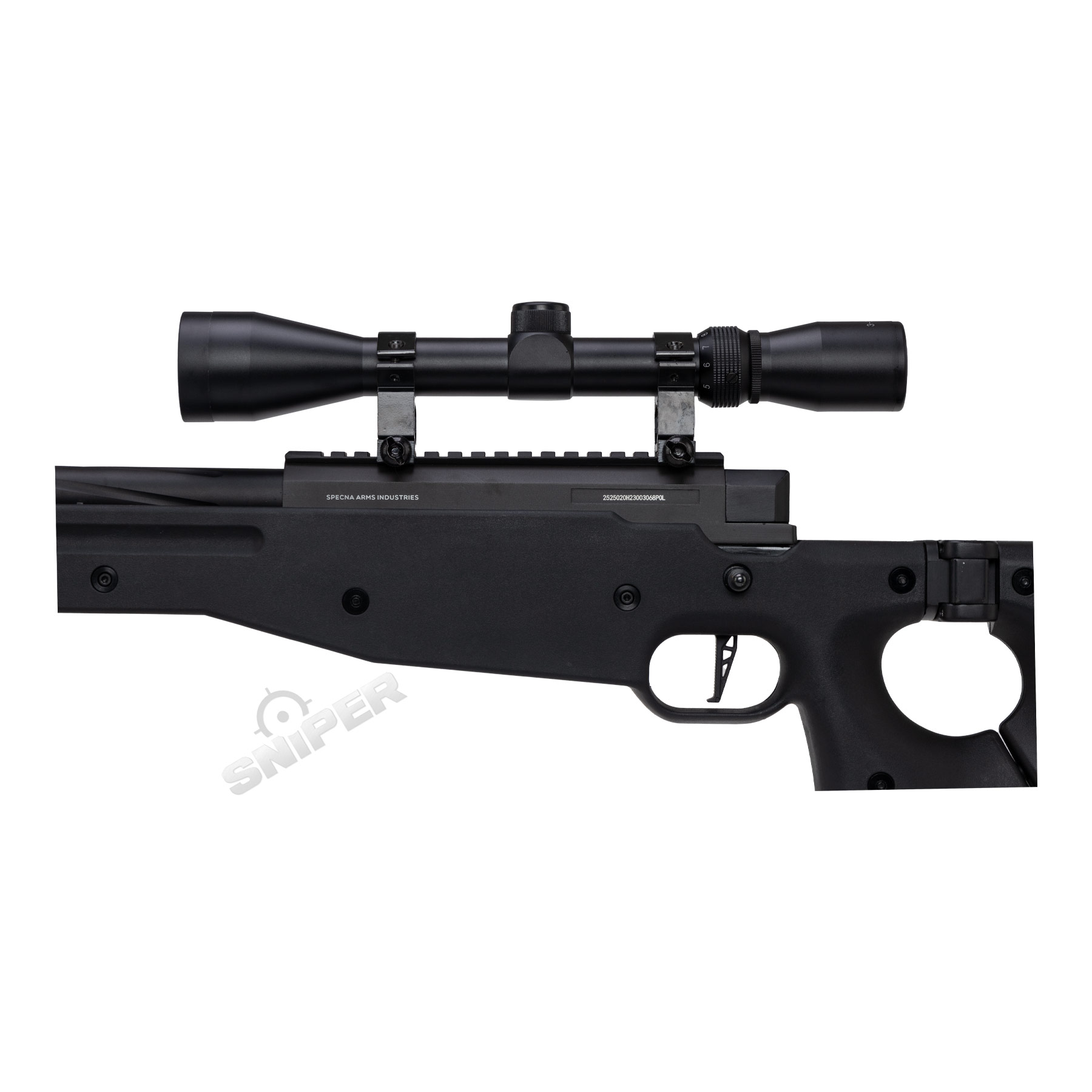 Specna Arms SA-S14 Scharfschützengewehr High-Power w/ Scope & Bipod, Black