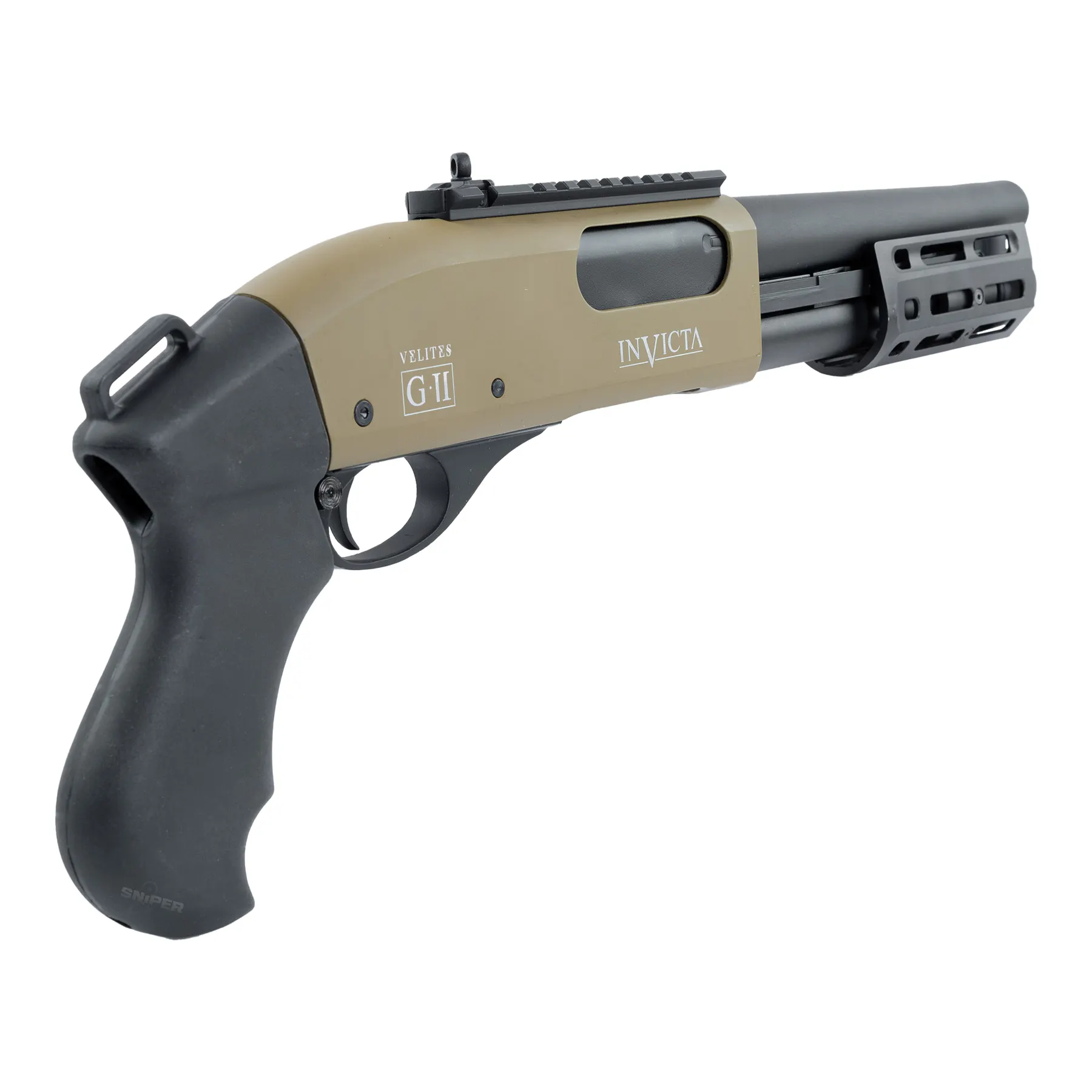 Velites Invicta Pumpgun G-II, Tan Velites Invicta Pumpgun G-II, Tan