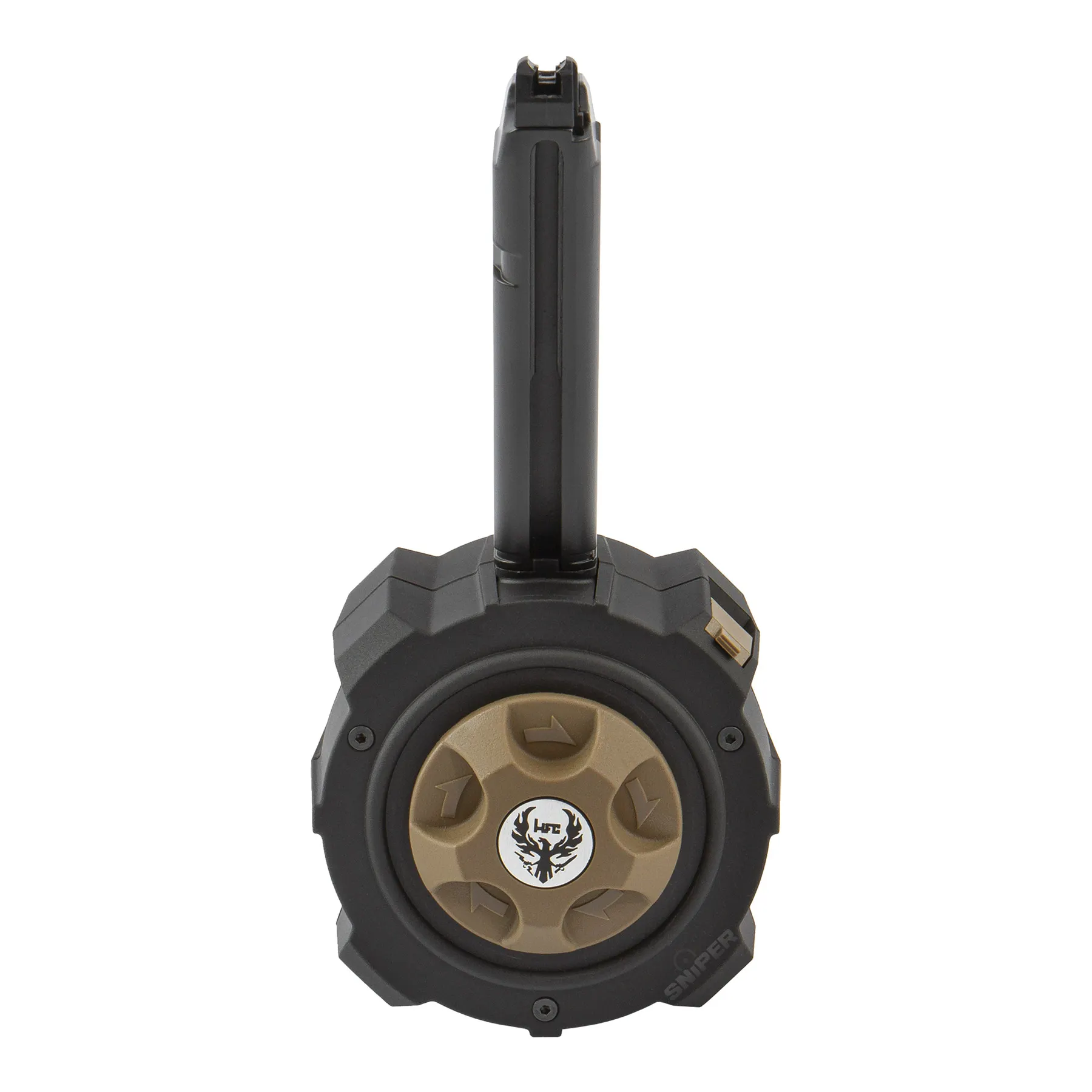 Drum Mag für G17 Models GBB 200rds, black Drum Mag für G17 Models GBB 200rds, black