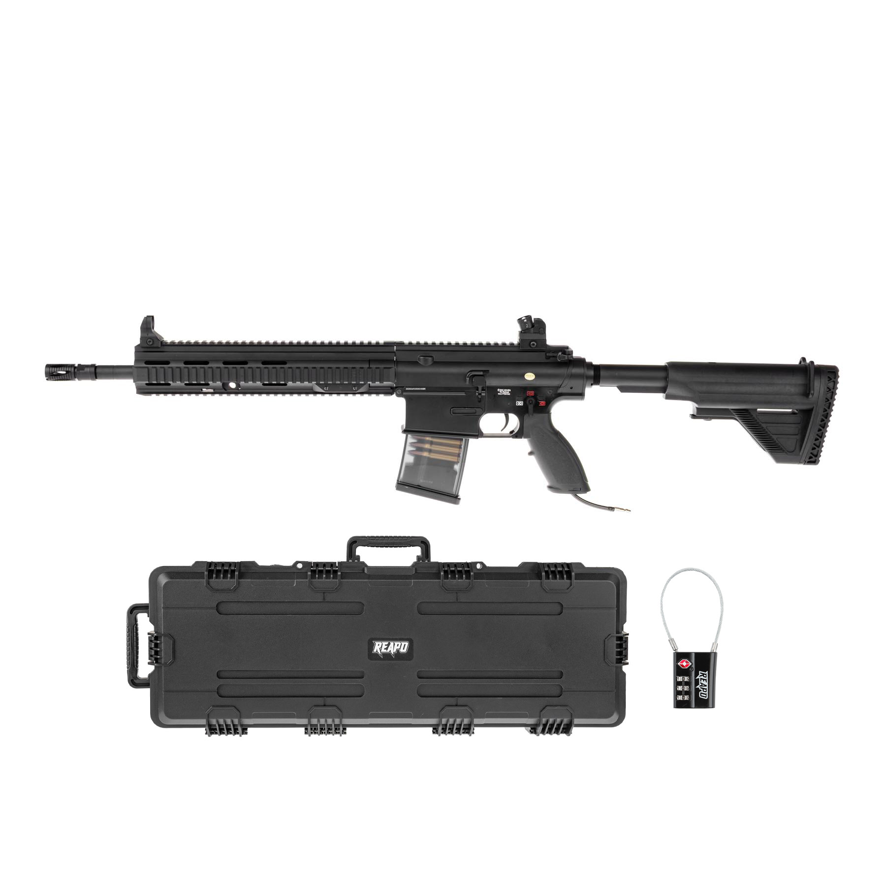 SAC x Wolverine GE17 HPA DMR Rifle, Black