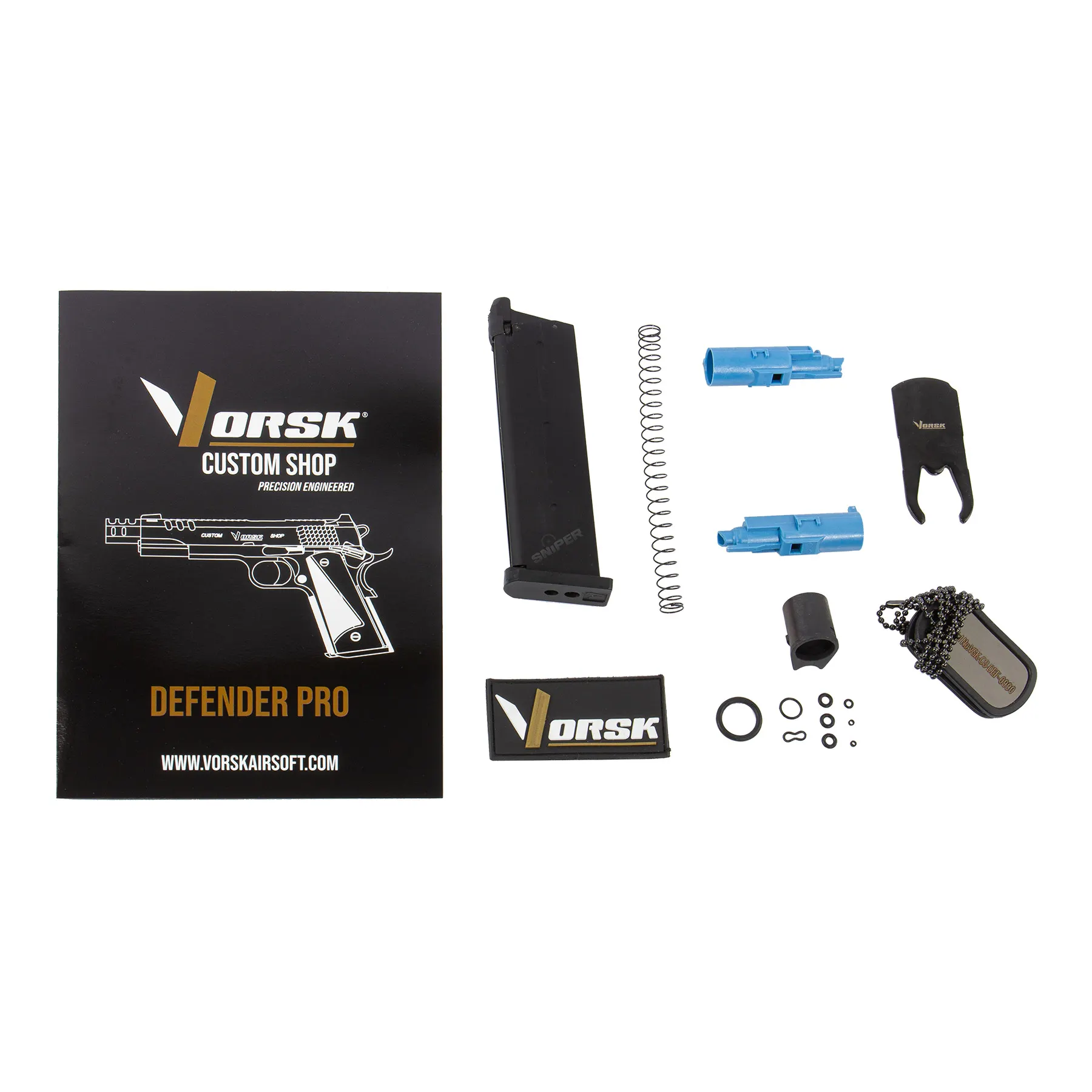 Vorsk CS Defender Pro MEU GBB, Brushed Aluminium