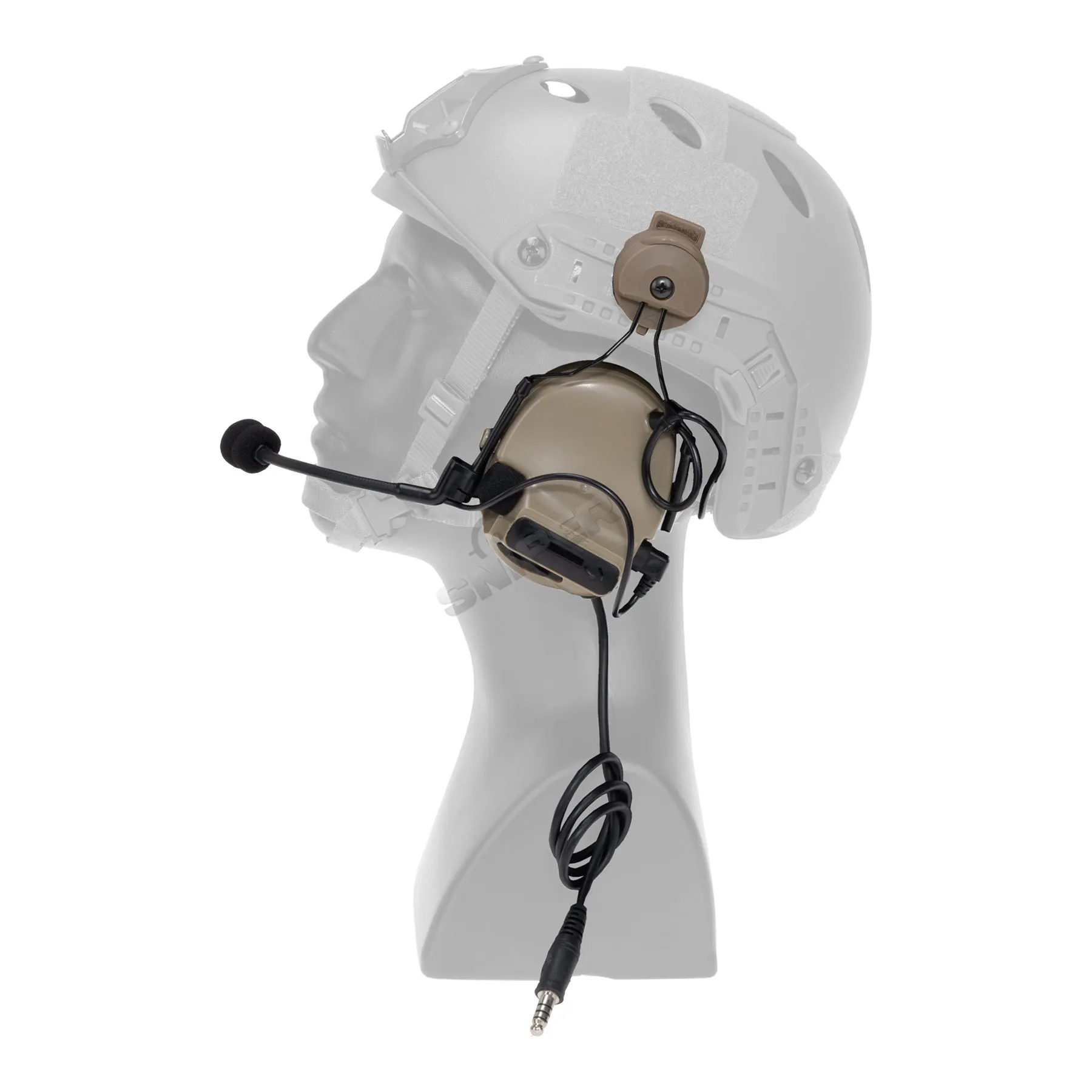 Z-Tactical Z154 CIII Headset w/ Fast Helmet Adapter, Dark Earth Z-Tactical Z154 CIII Headset w/ Fast Helmet Adapter, Dark Earth