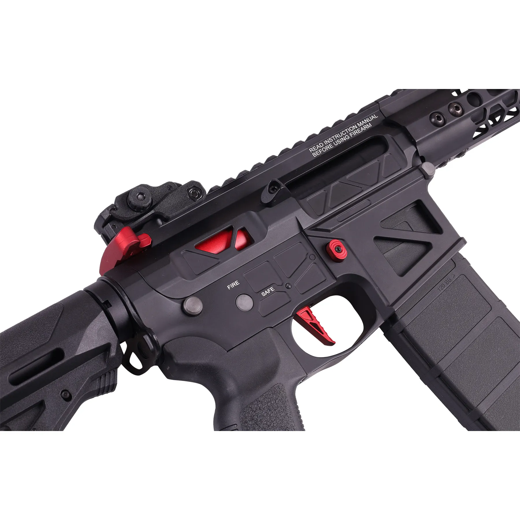 Delta Armory FREYA Skeleton Gen.2 12,5", Black/Red