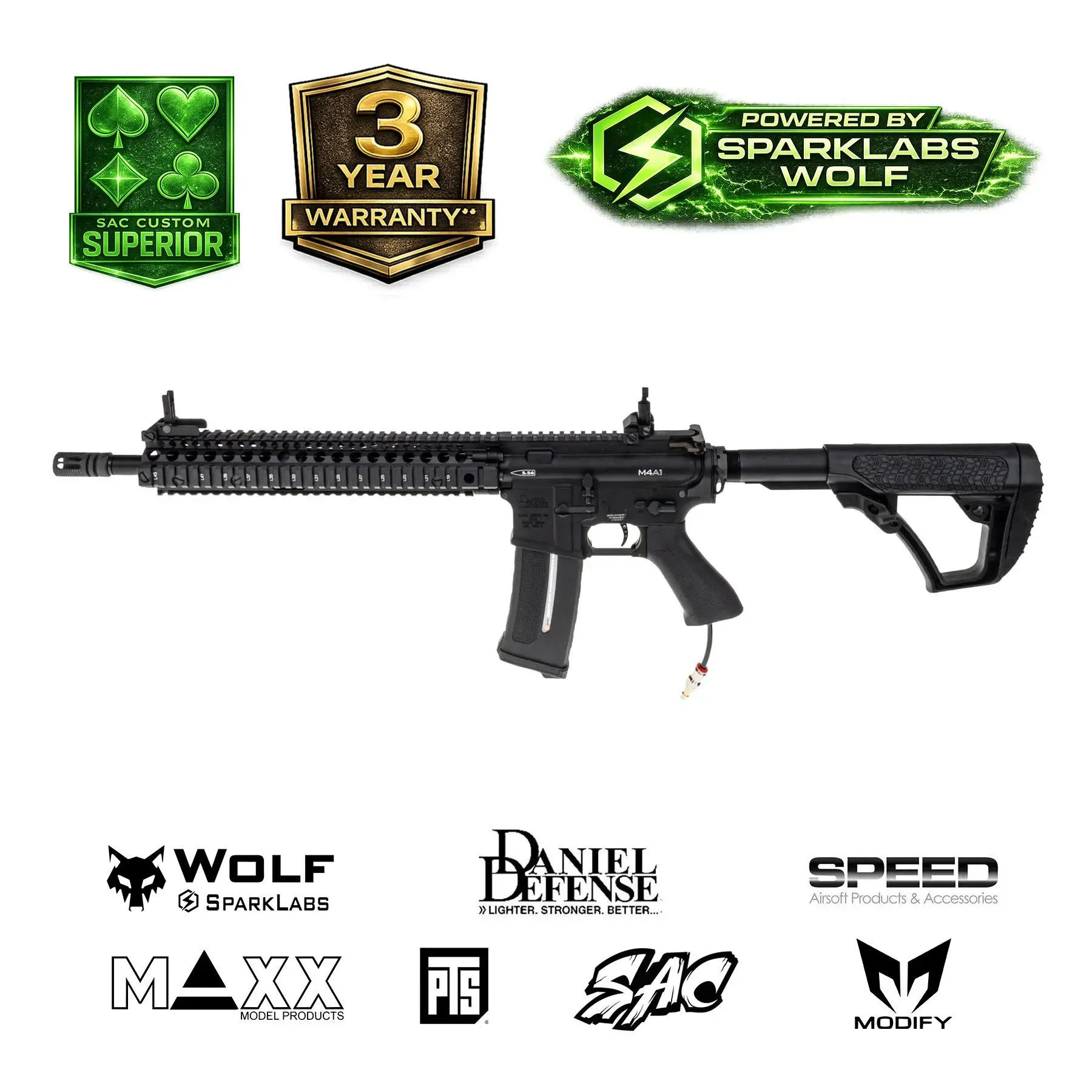 SAC x Wolf Daniel Defense MK18 Block II, Black