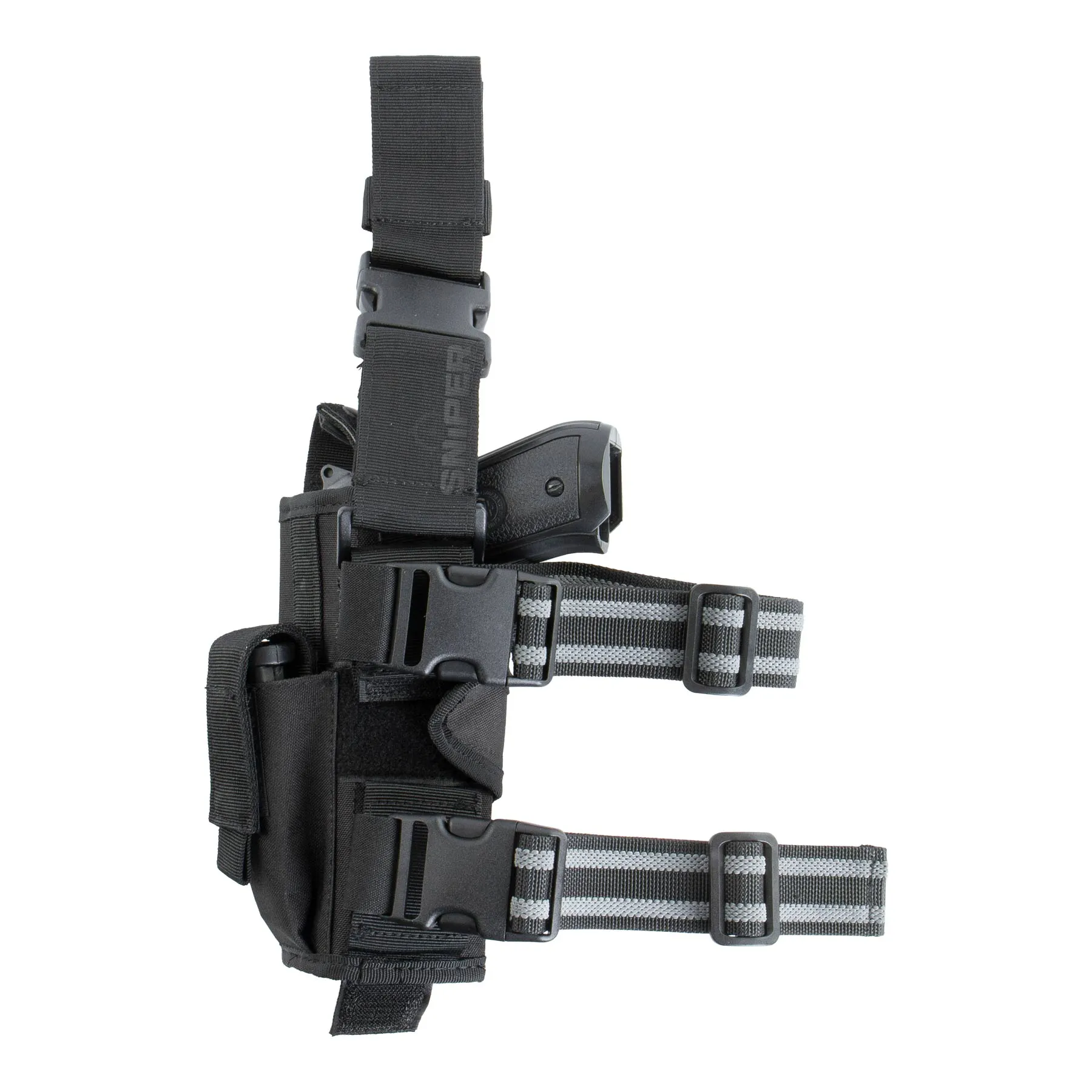 Thigh Holster w/ Mag Pouch, Black