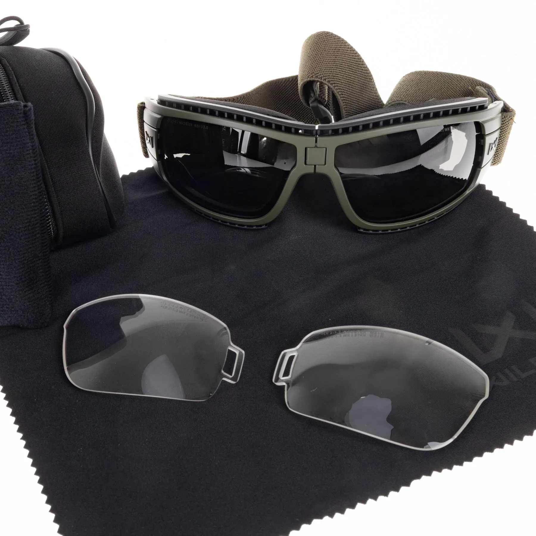 WileyX Lynx Goggles w/ OD Frame, Grey/Clear Lens