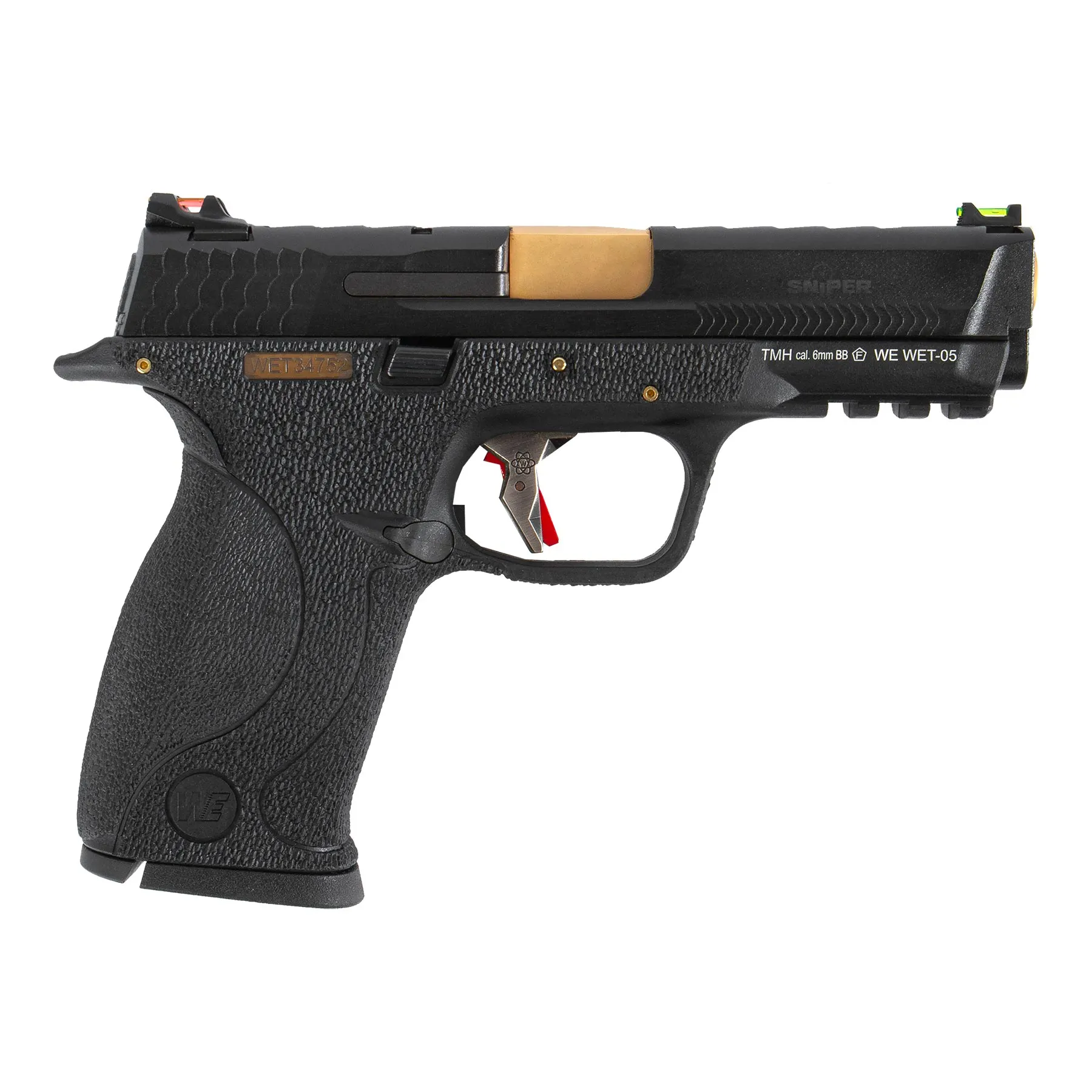 WET-05 BK Gold Barrel Metal Version GBB, Black