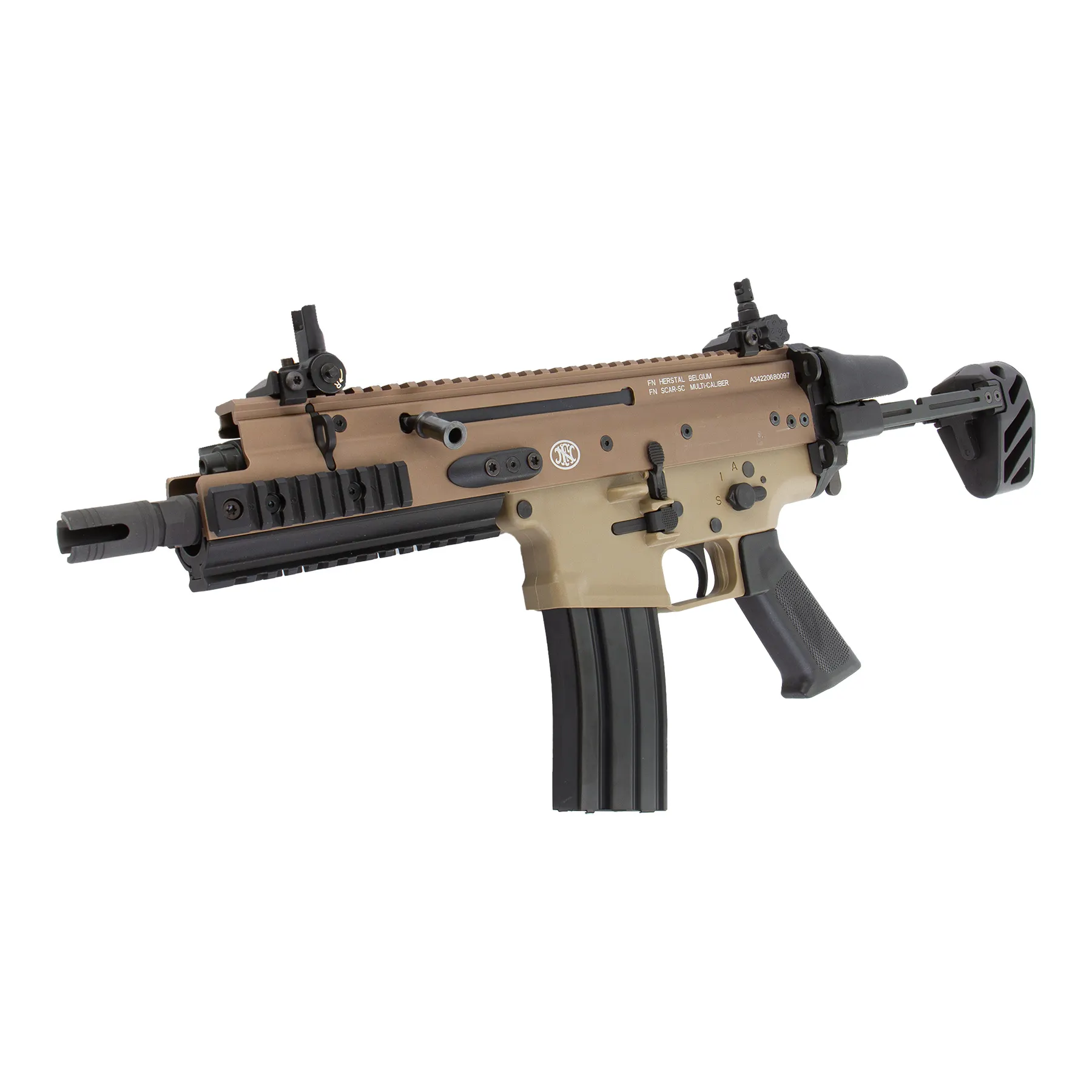 FN SCAR SC PDW 2023, (S)AEG, Tan