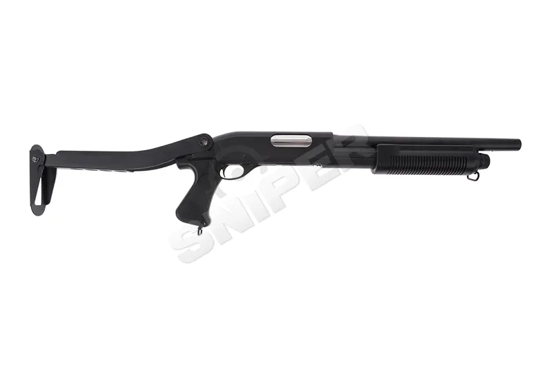M870 Police Folding Tri-Shot Spring Shotgun, Black