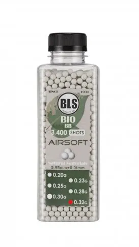 BLS Bio BB´s 0,32g White, 3400rds